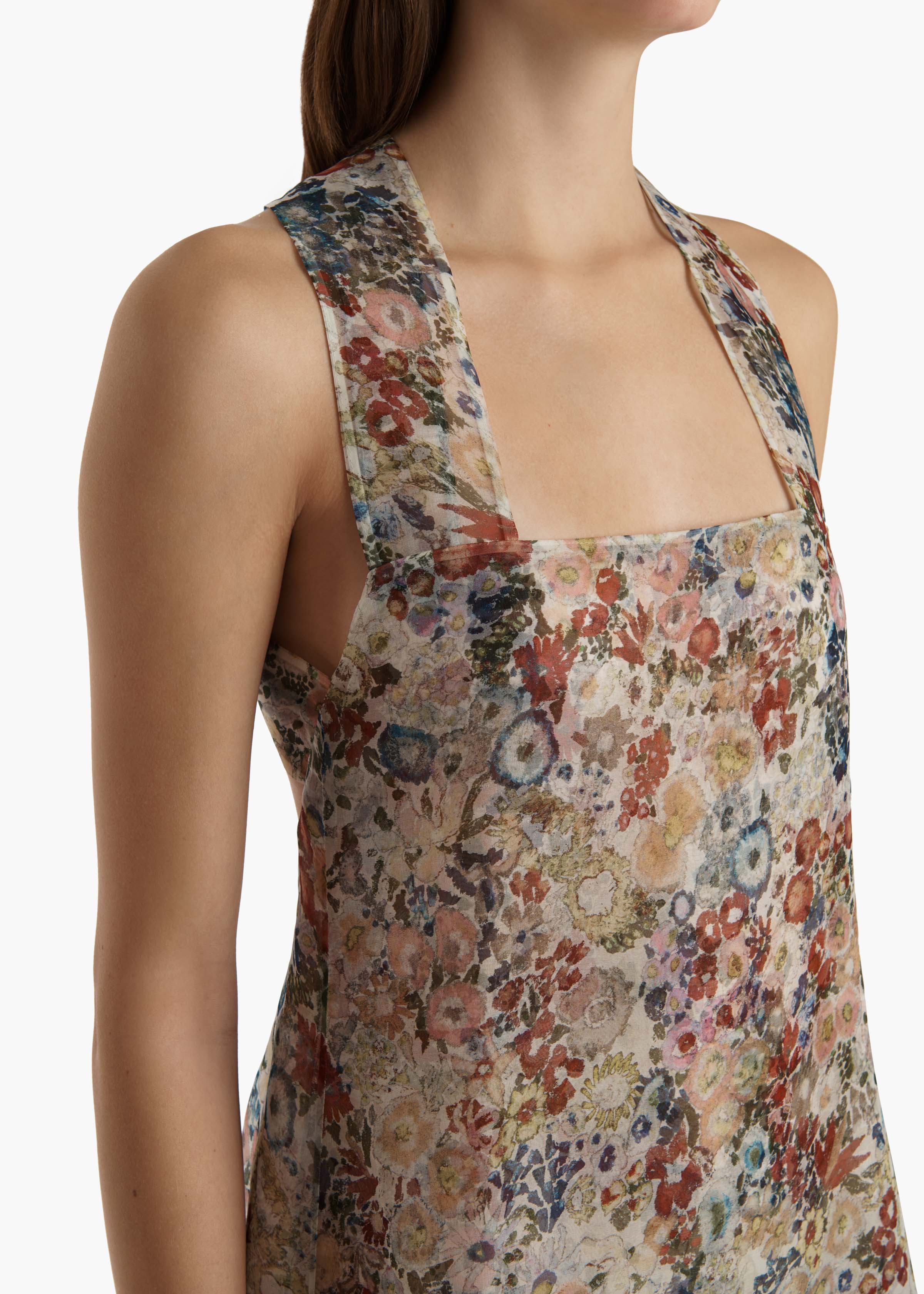 Khaite - Amello Dress in Cream Multi - Image 12