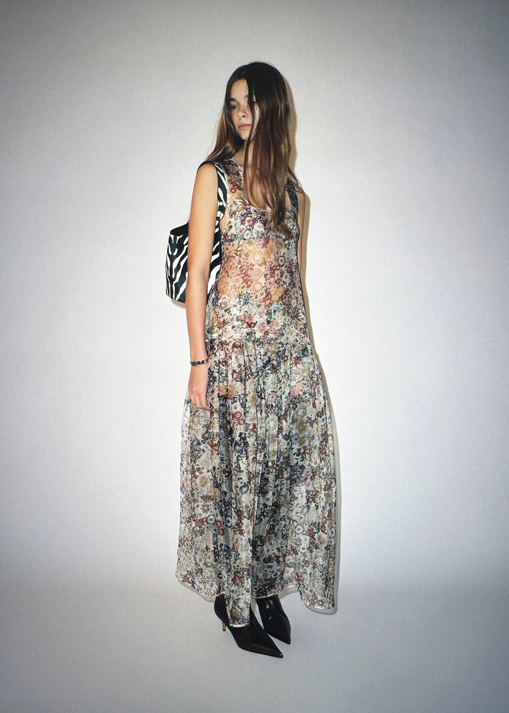 Khaite - Amello Dress in Cream Multi - Image 6