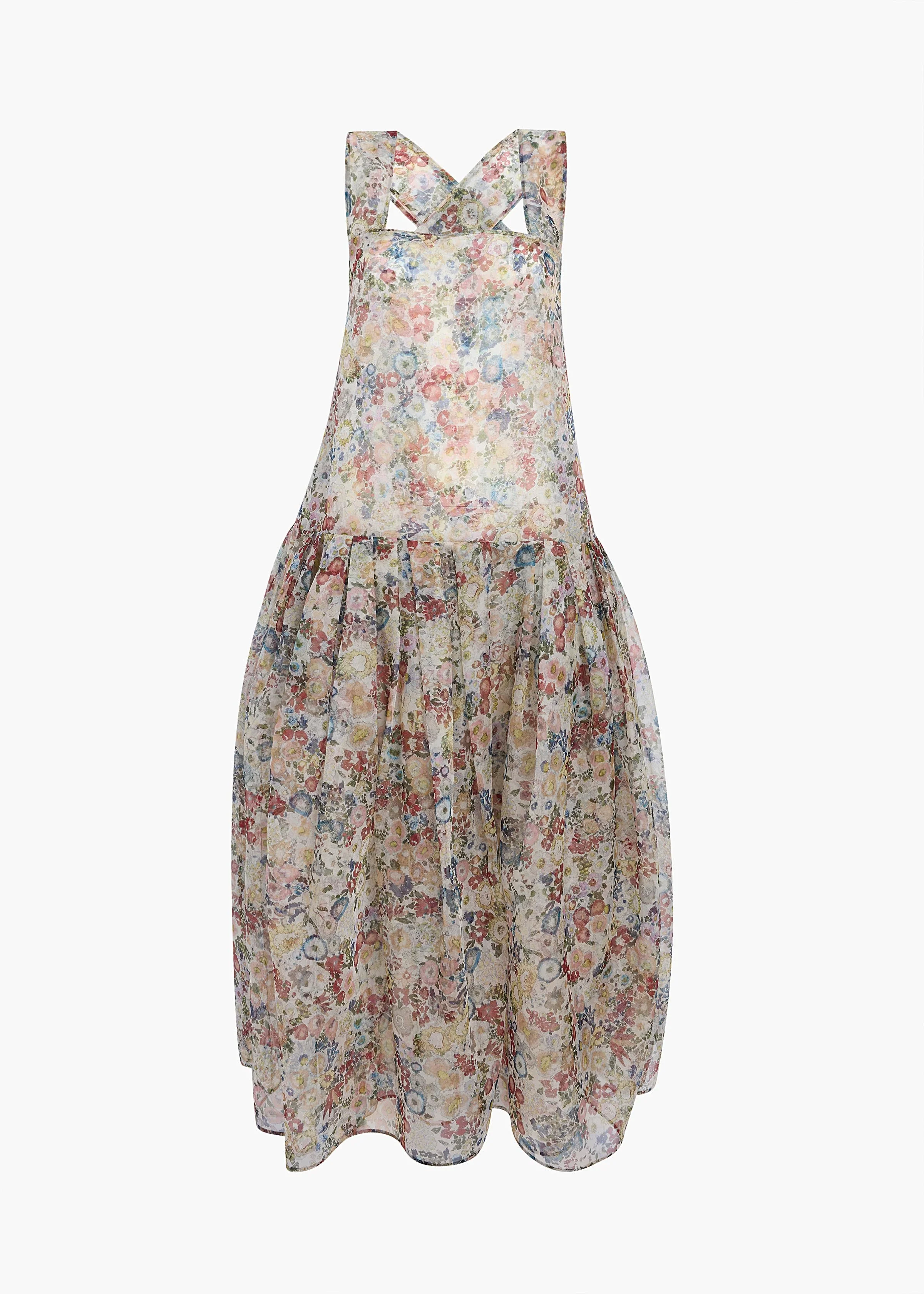 Khaite - Amello Dress in Cream Multi - Image 9