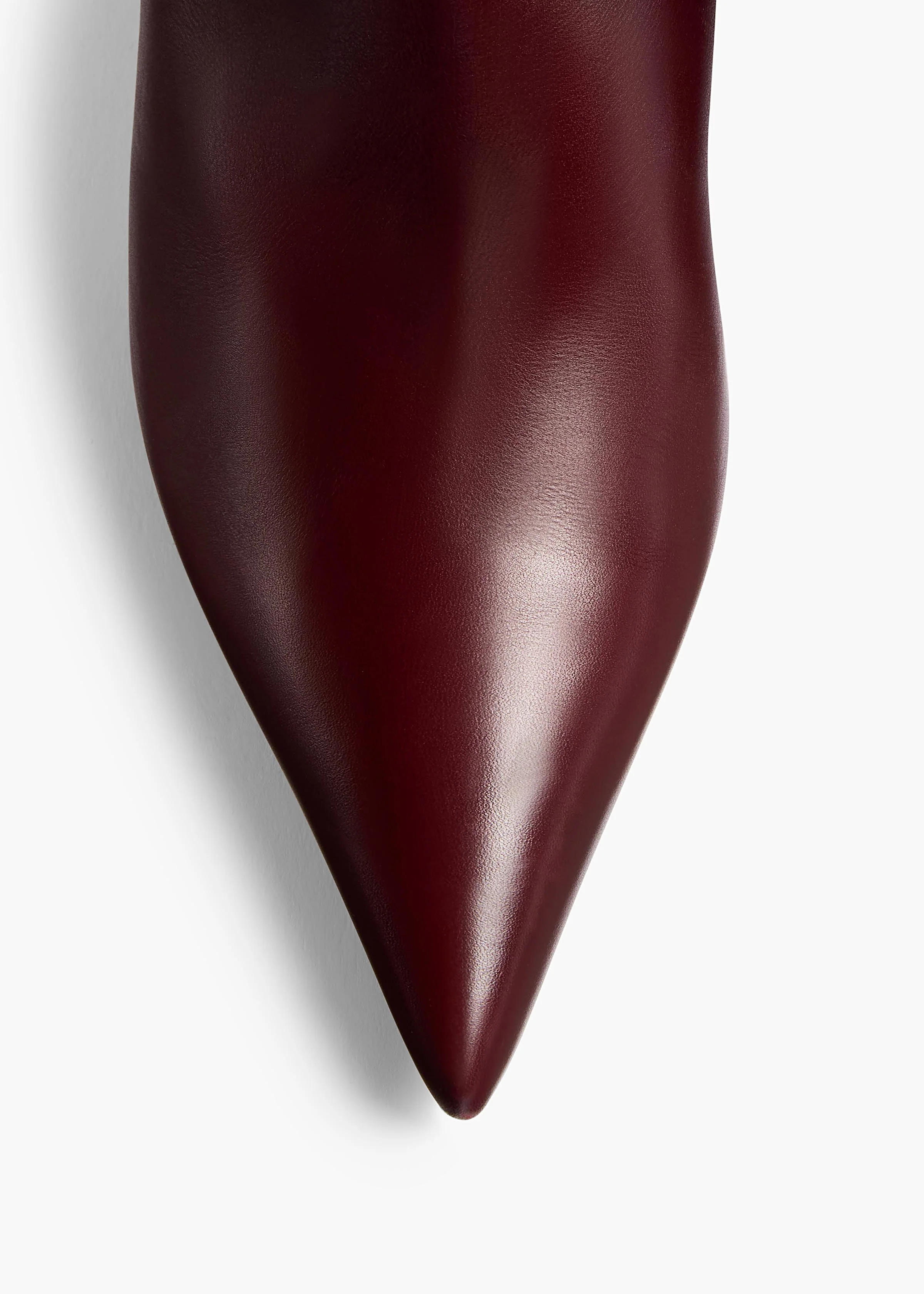 Khaite - Bella Ankle Boot in Bordeaux Vintage Calf Leather - Image 10