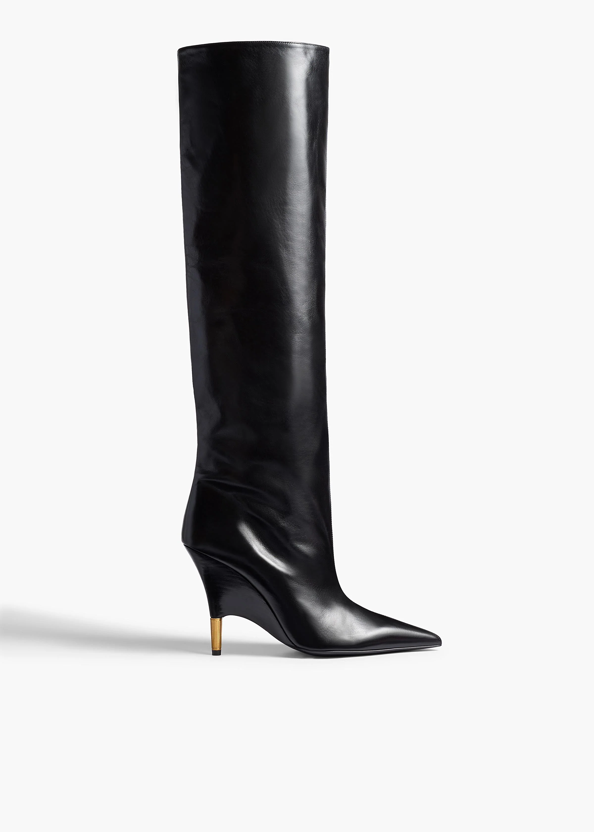 Khaite - Bella Knee - High Boot in Black Leather - Image 7