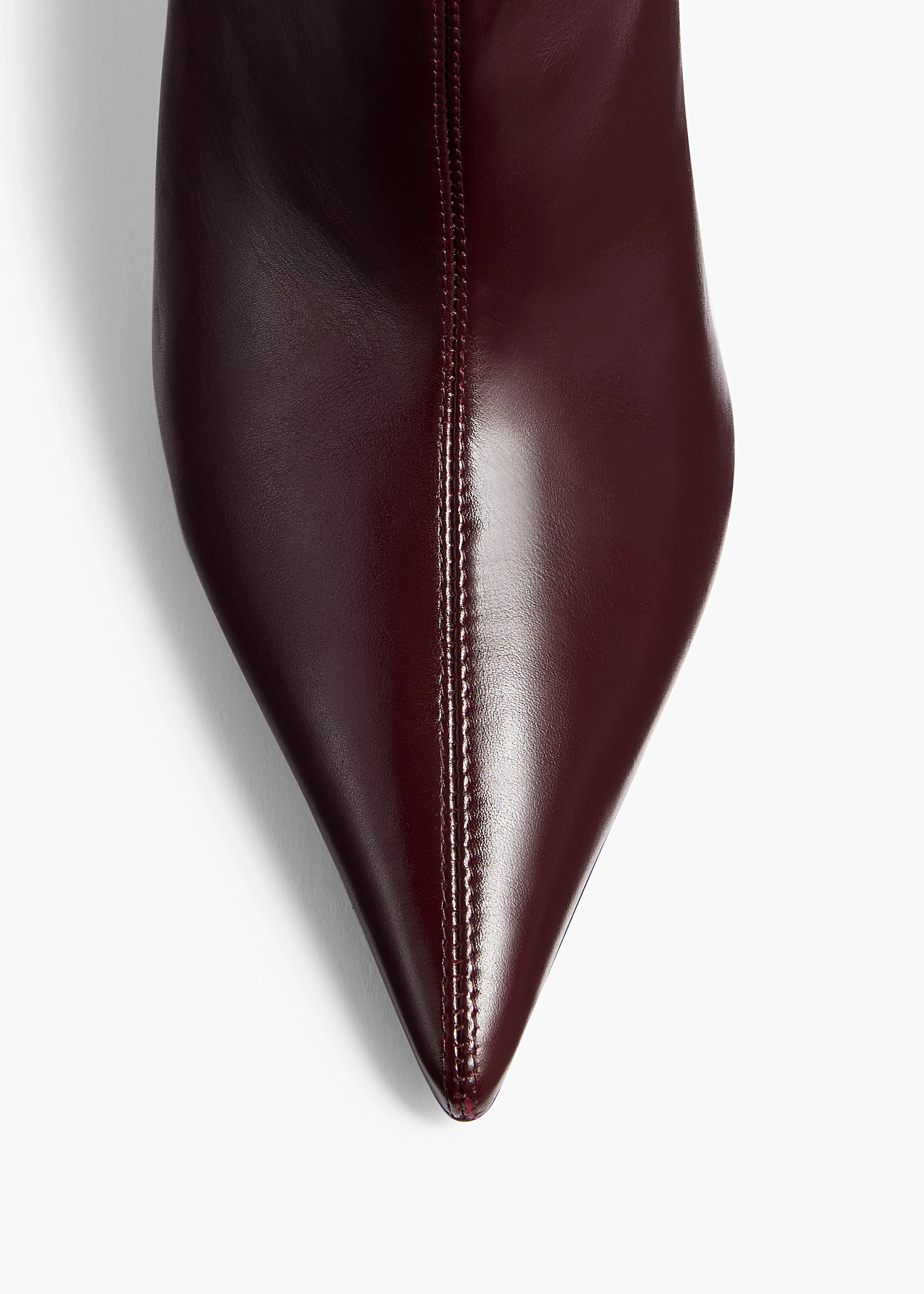Khaite - Bella Knee - High Boot in Bordeaux Vintage Calf - Image 10