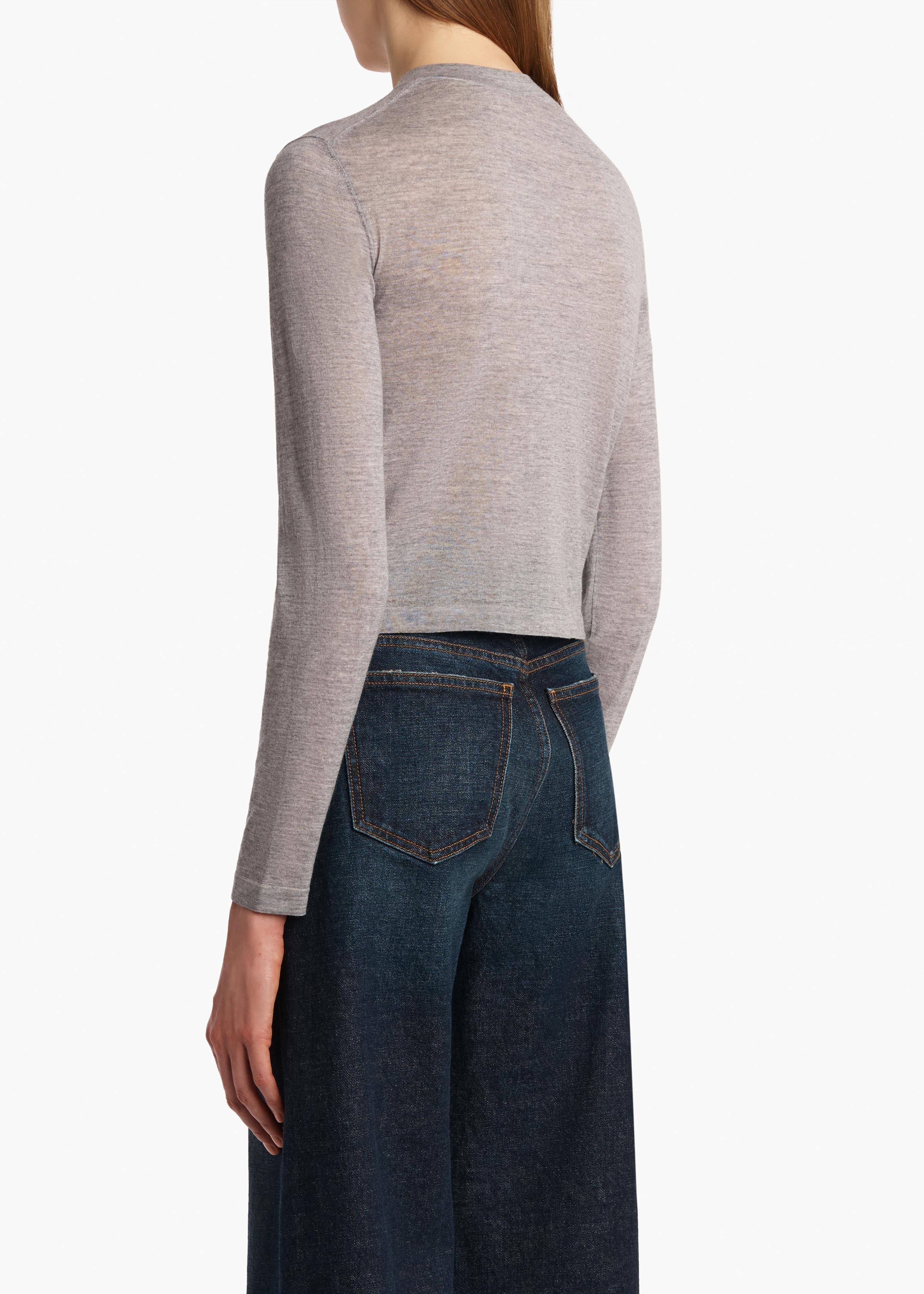 Khaite - Brieta Cardigan in Mercury - Image 11