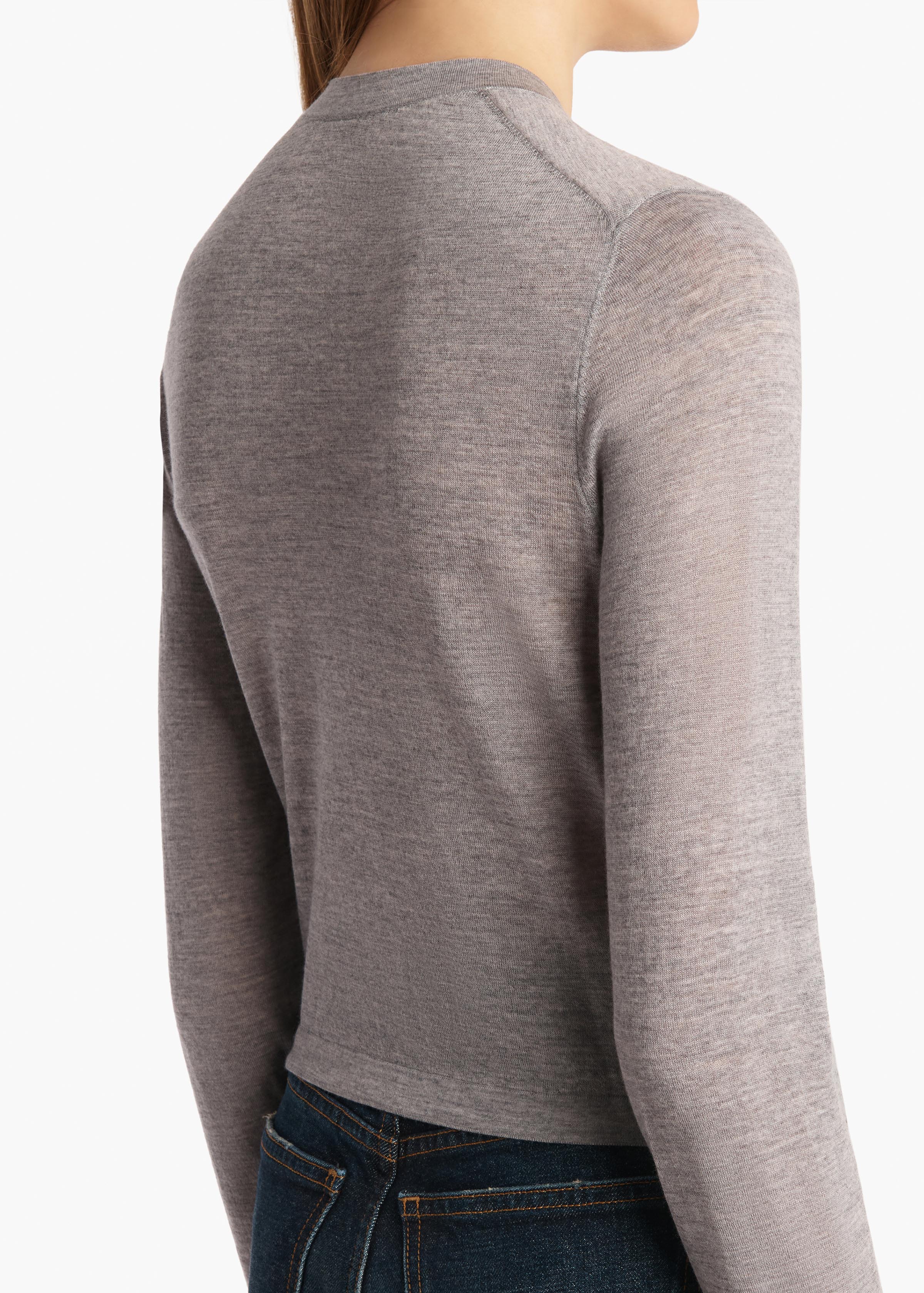 Khaite - Brieta Cardigan in Mercury - Image 6