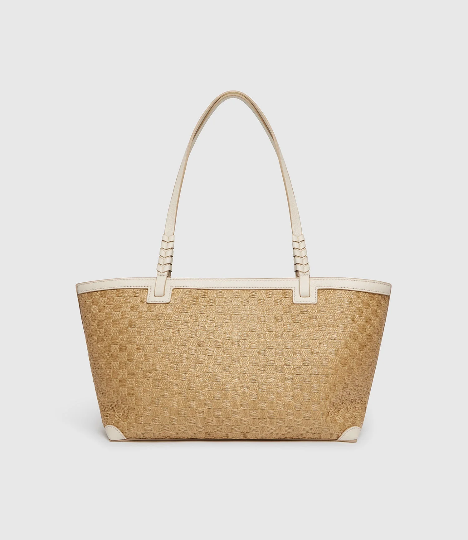 Metier - Cala 32 Woven Sahara With Smooth Calfskin White Sand