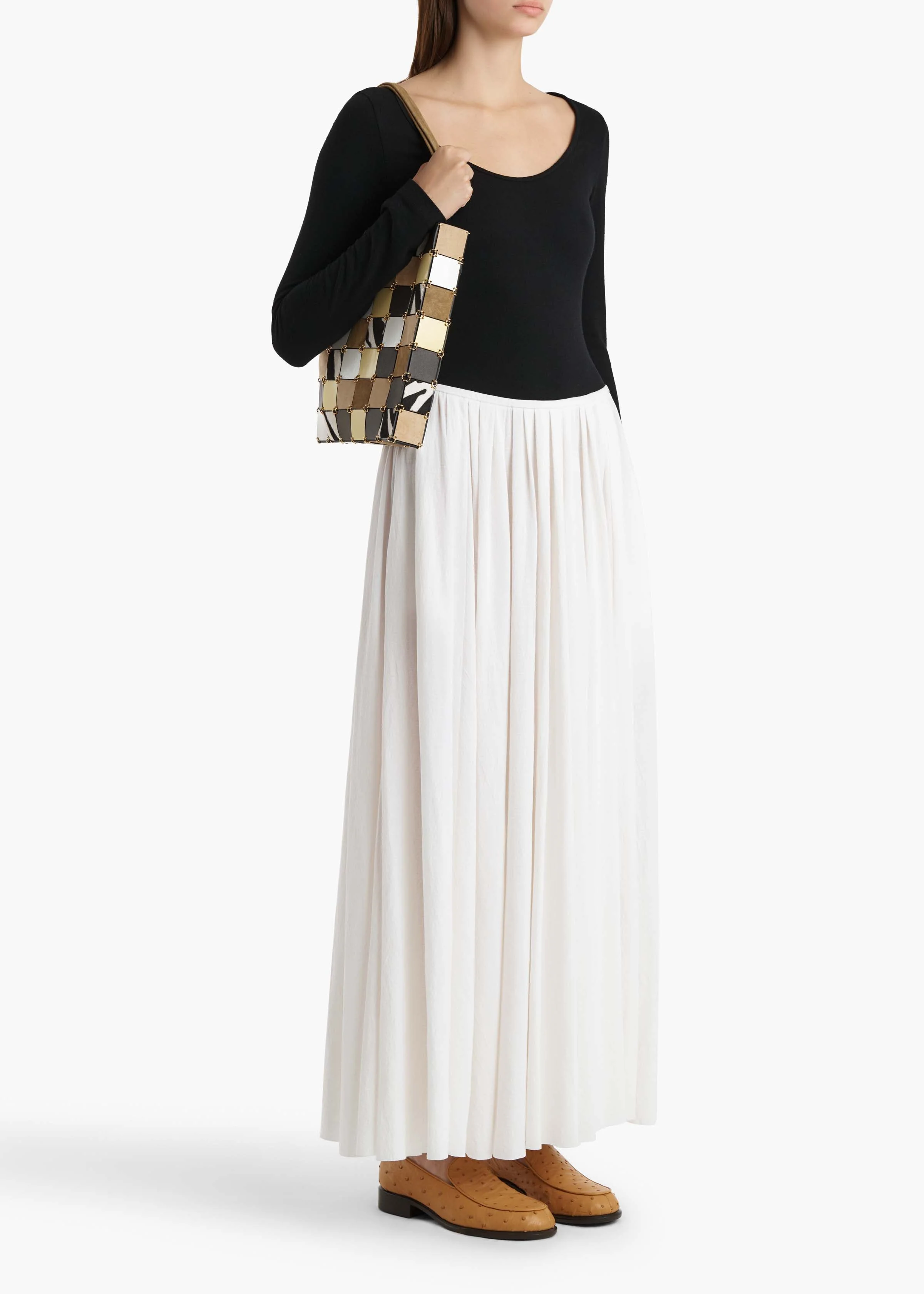 Khaite - Carlotta Dress in Black and White - Image 10
