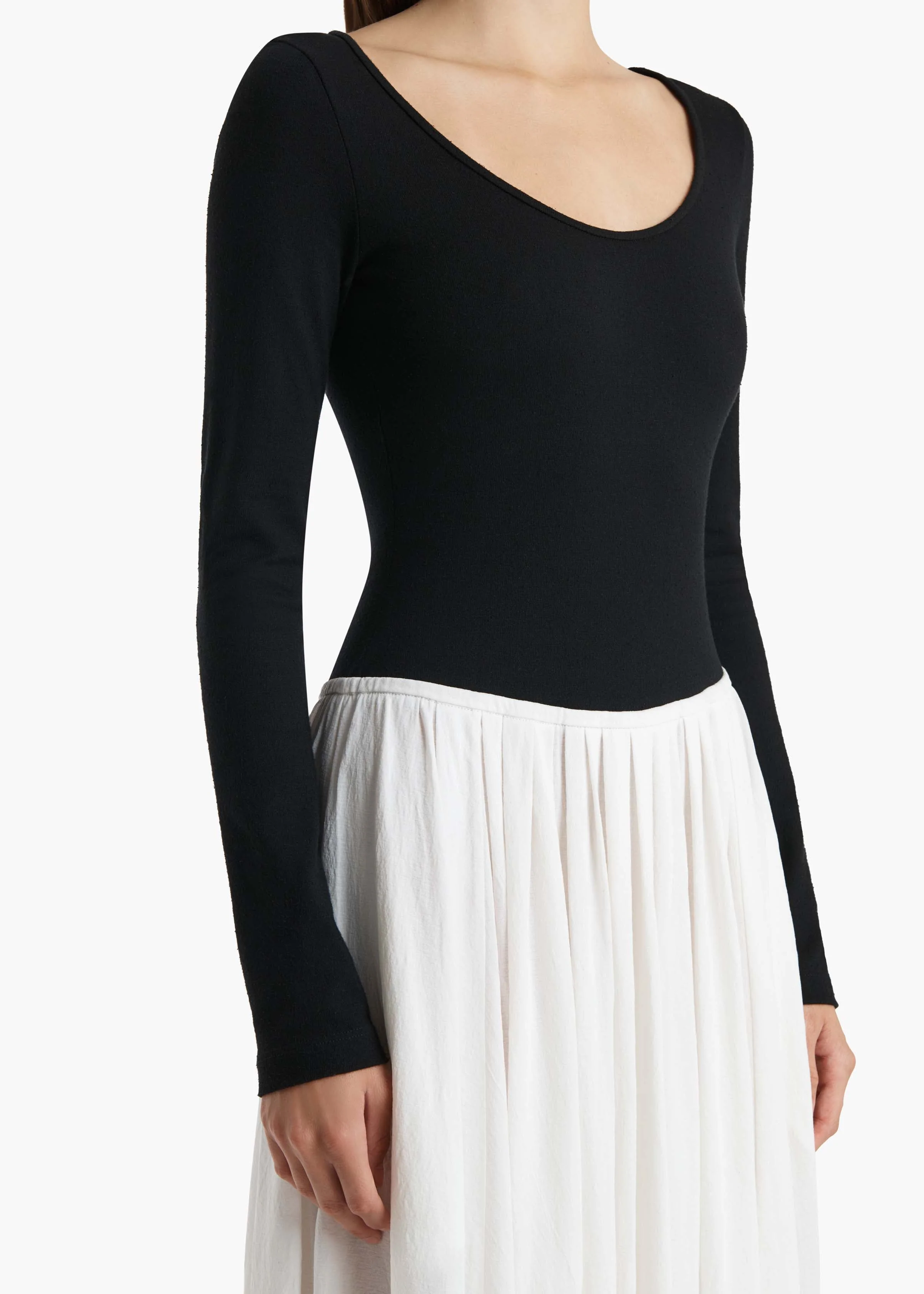 Khaite - Carlotta Dress in Black and White - Image 14