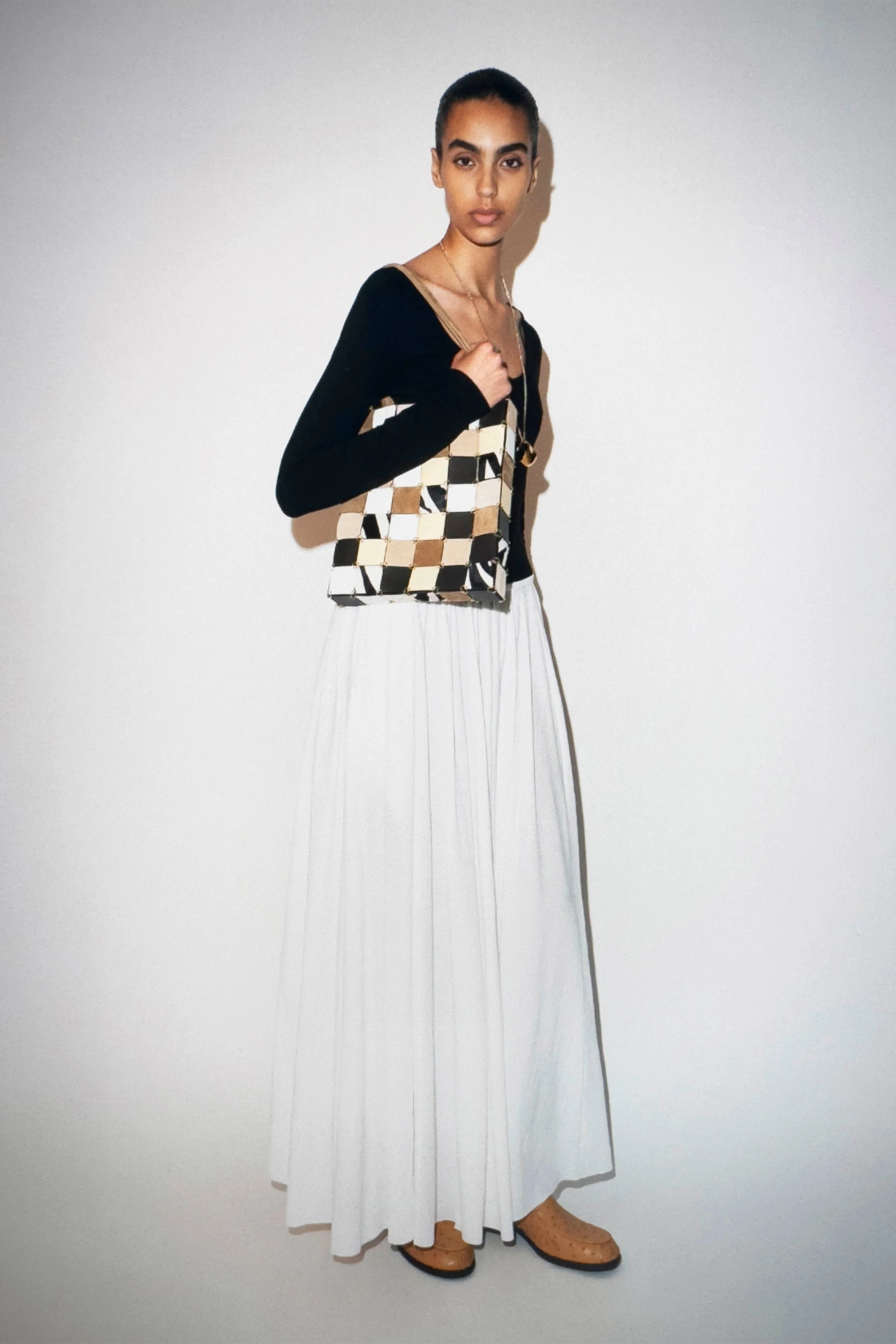 Khaite - Carlotta Dress in Black and White - Image 15