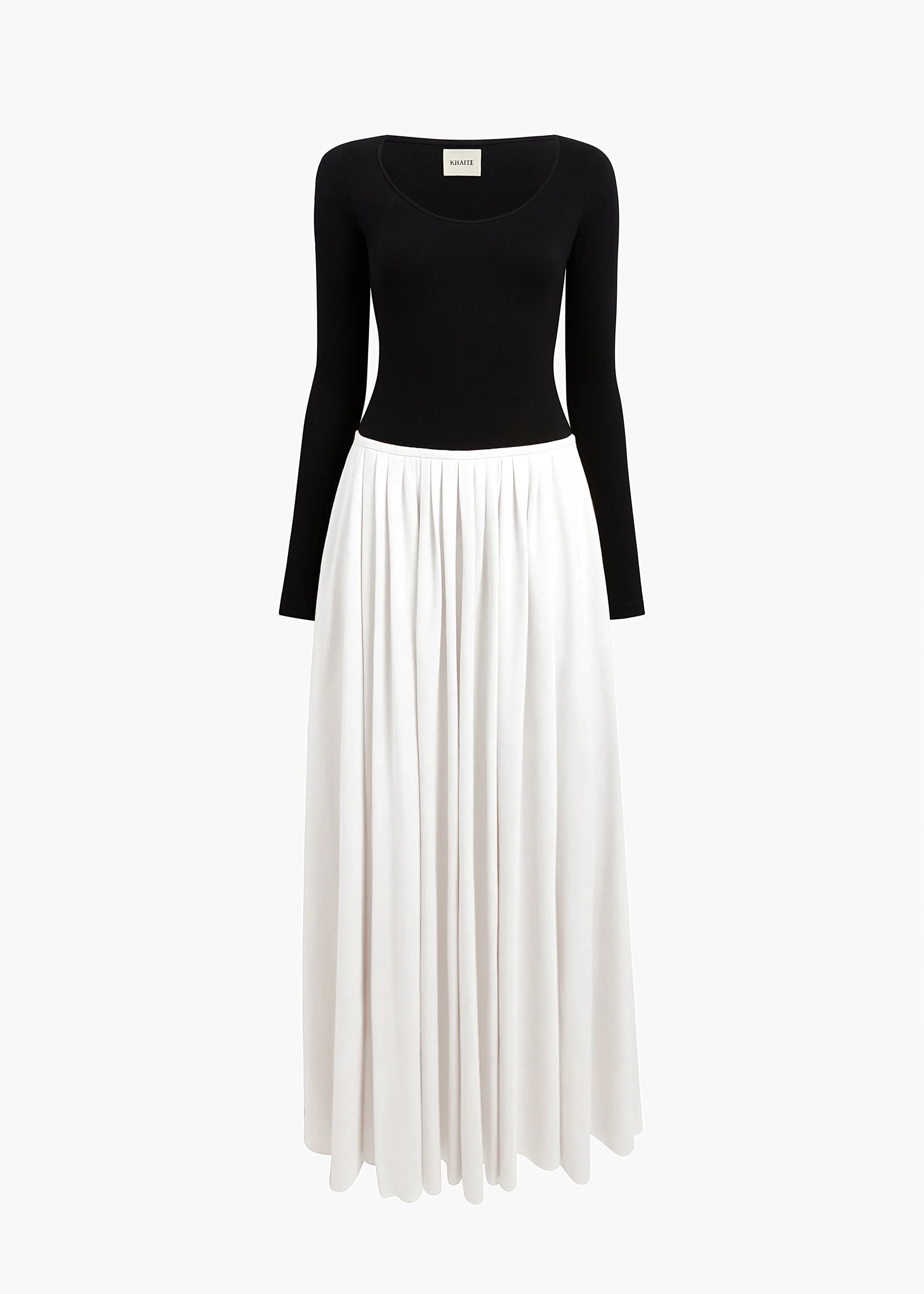 Khaite - Carlotta Dress in Black and White - Image 9