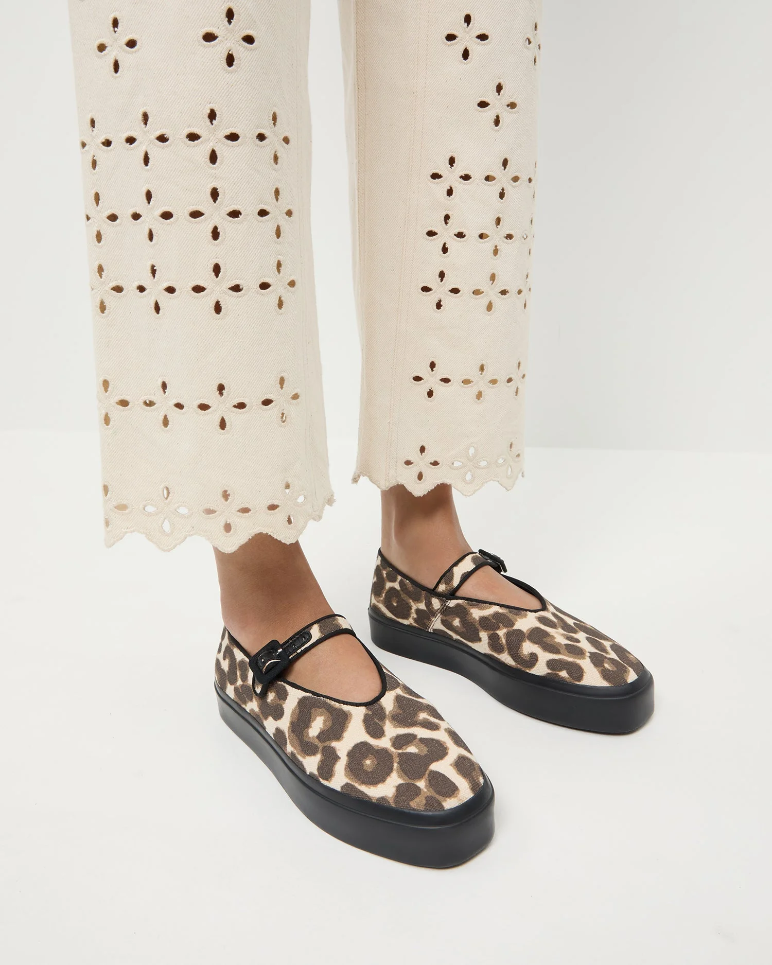 Loeffler Randall - Cooper Leopard Mary Jane Sneaker - Image 2