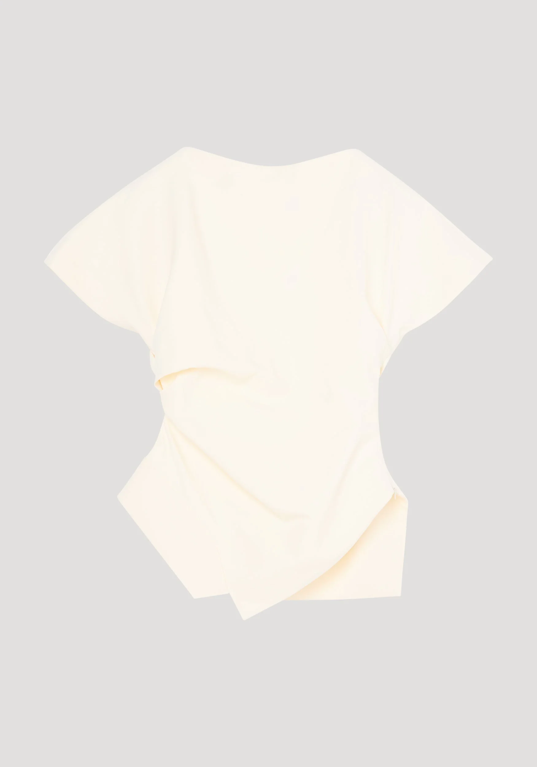 ROHE - Draped lapel top | off white - Image 6
