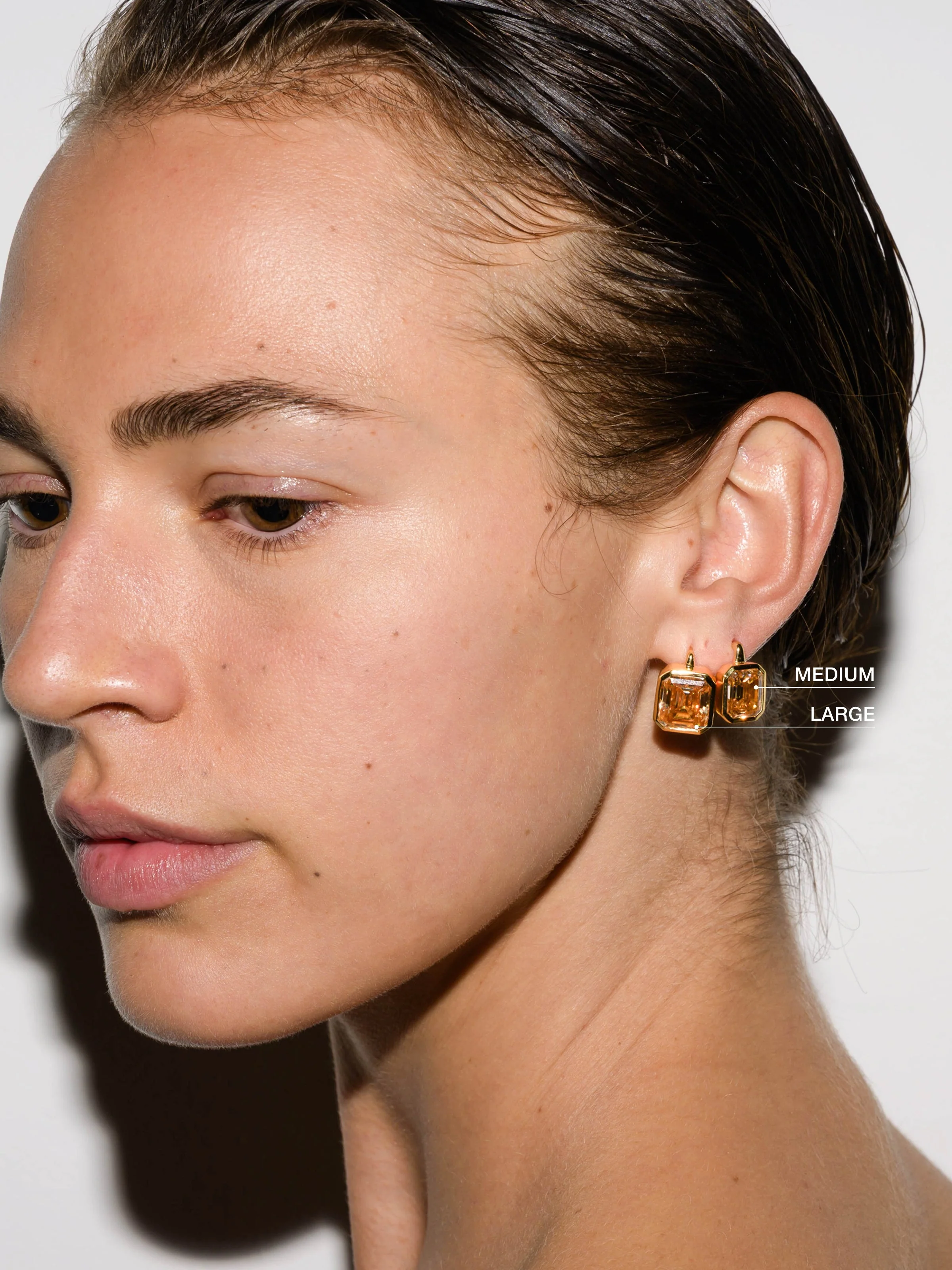 Dorsey - ODETTE EARRINGS IN HONEY MOISSANITE - Image 3