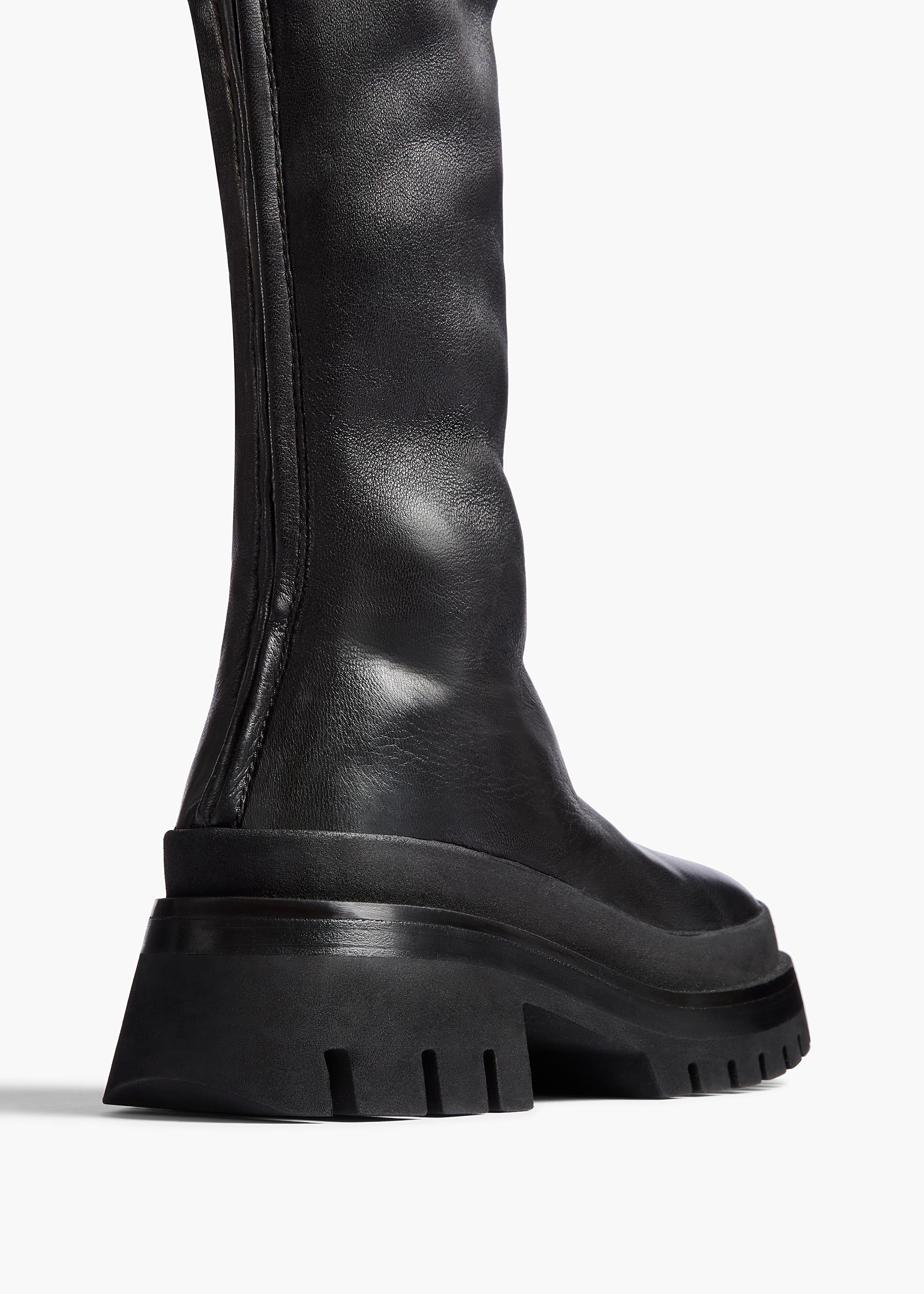 Khaite - Fallon Over - the - Knee Boot in Black Leather - Image 3