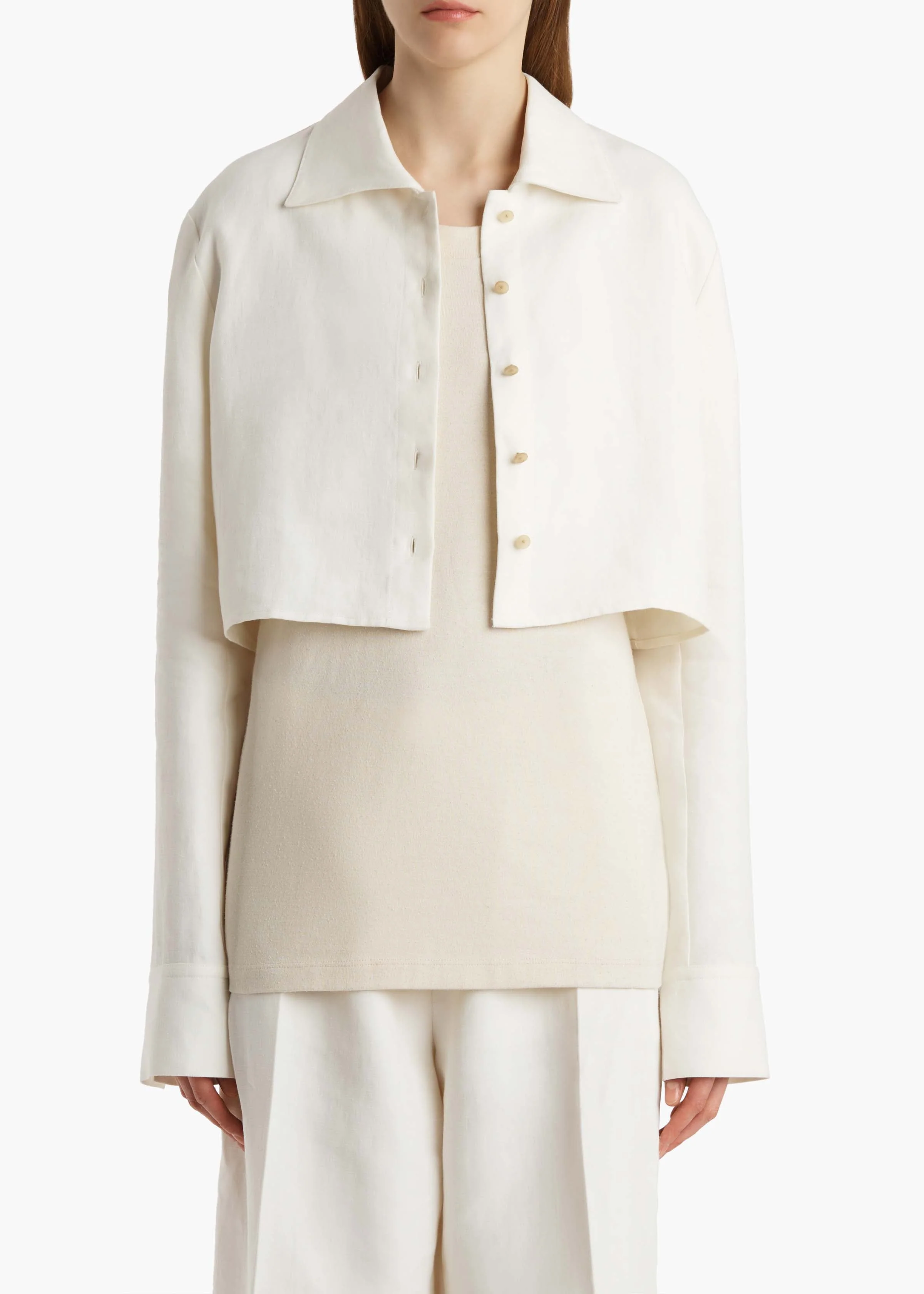 Khaite - Jasen Top in Cream Linen - Image 19