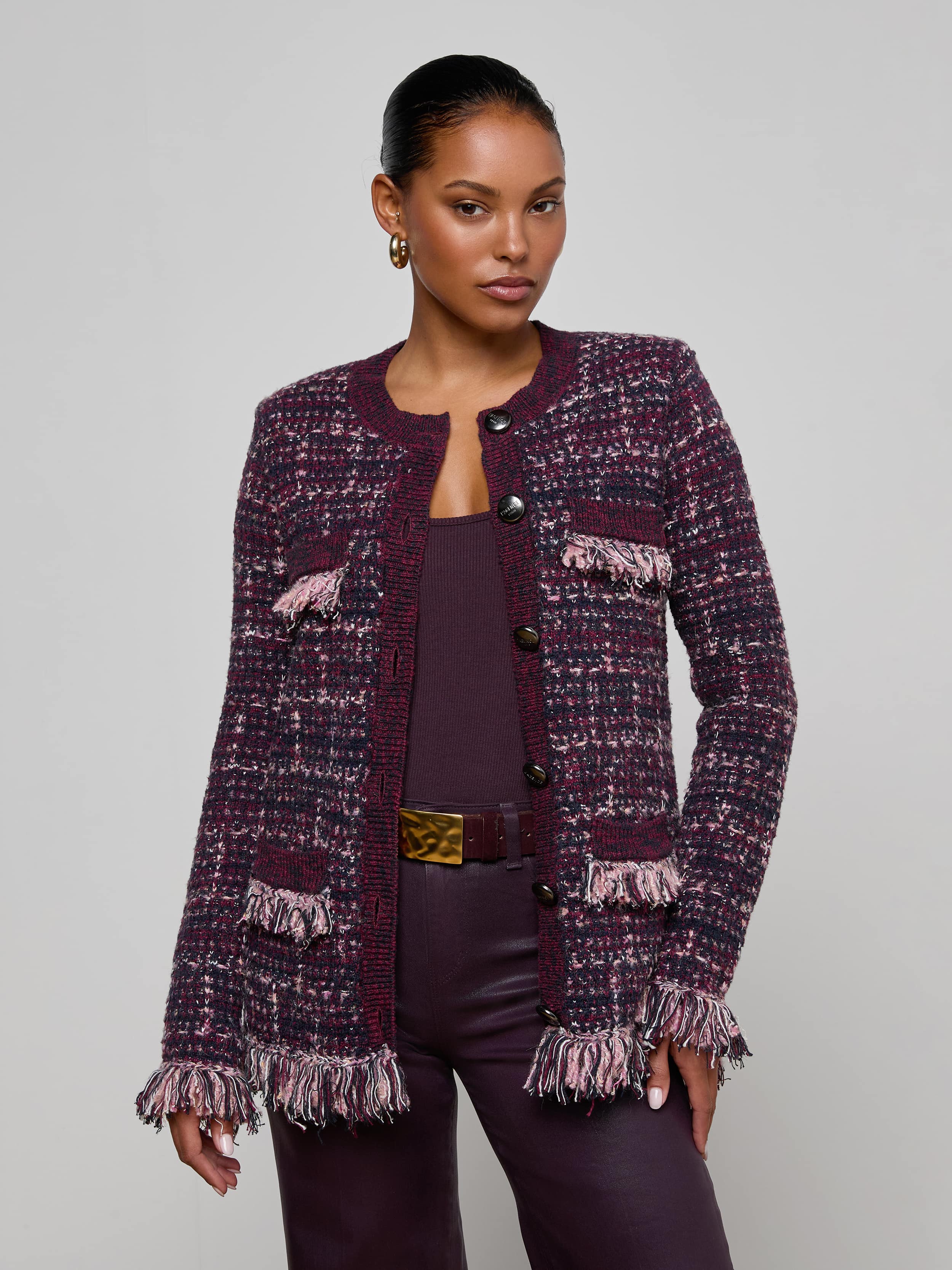 L'AGENCE - Kastoria Fringe Cardigan - Image 7