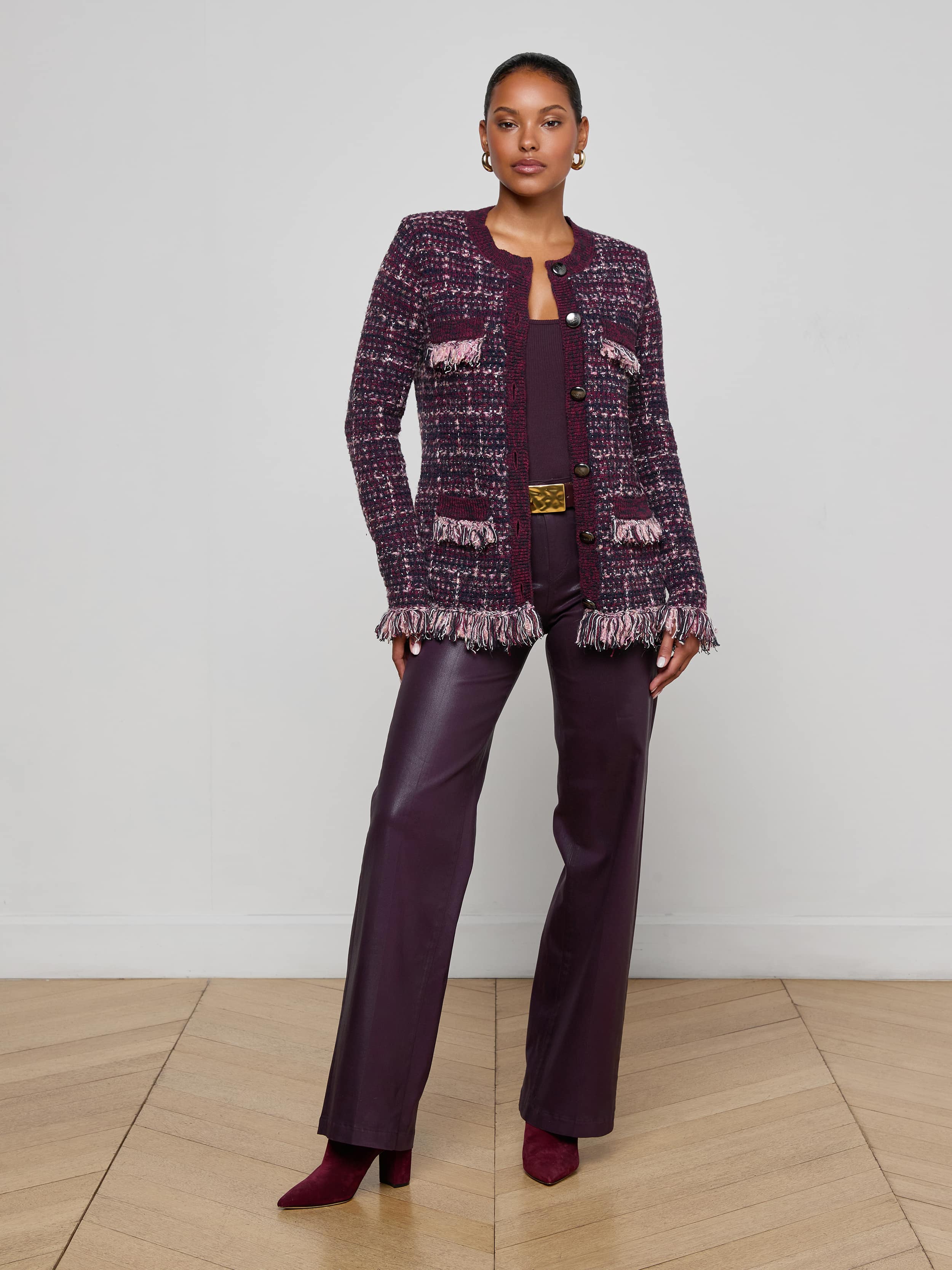 L'AGENCE - Kastoria Fringe Cardigan - Image 9