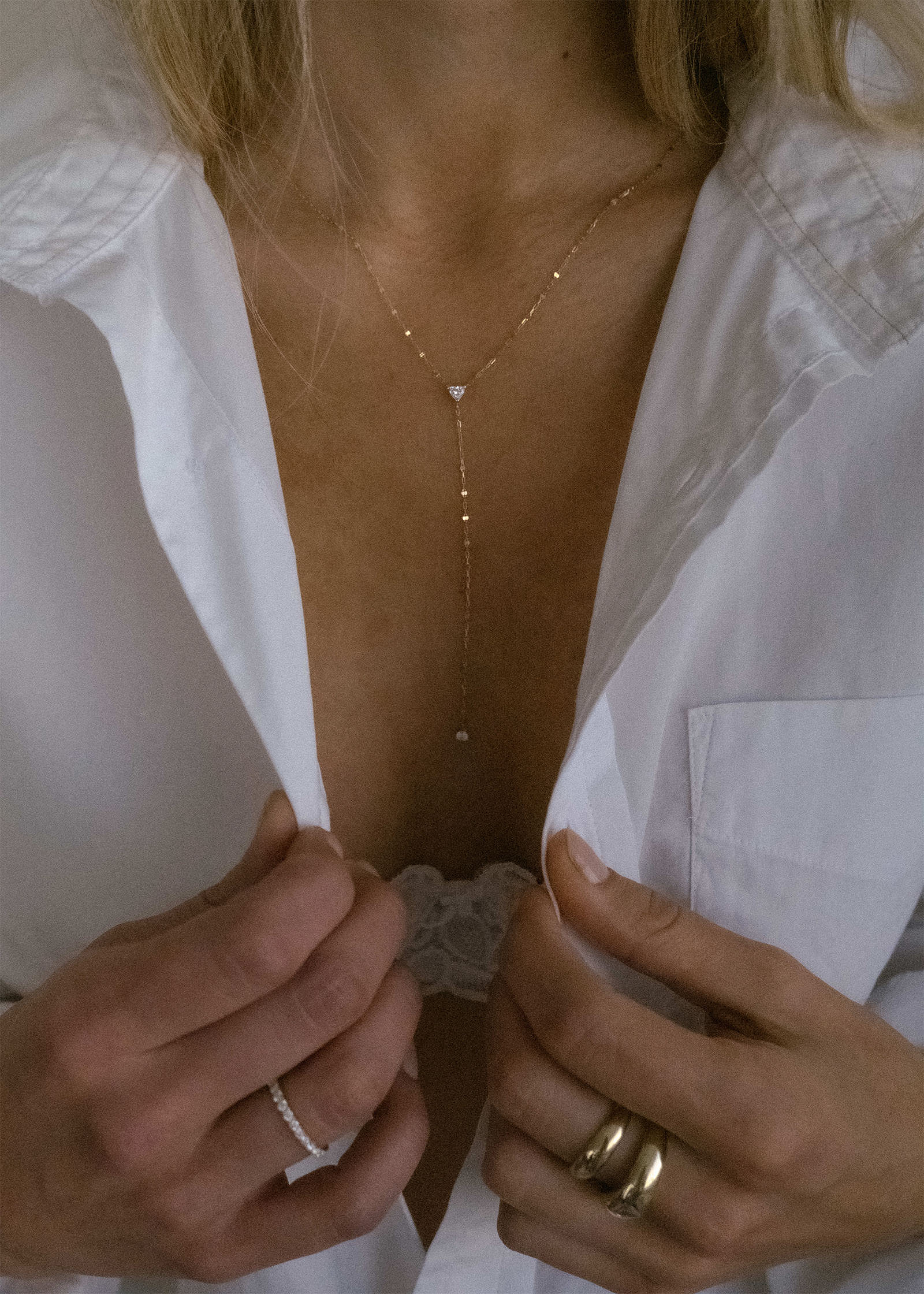 Kinn - Darling Lariat Heart Necklace - Image 6