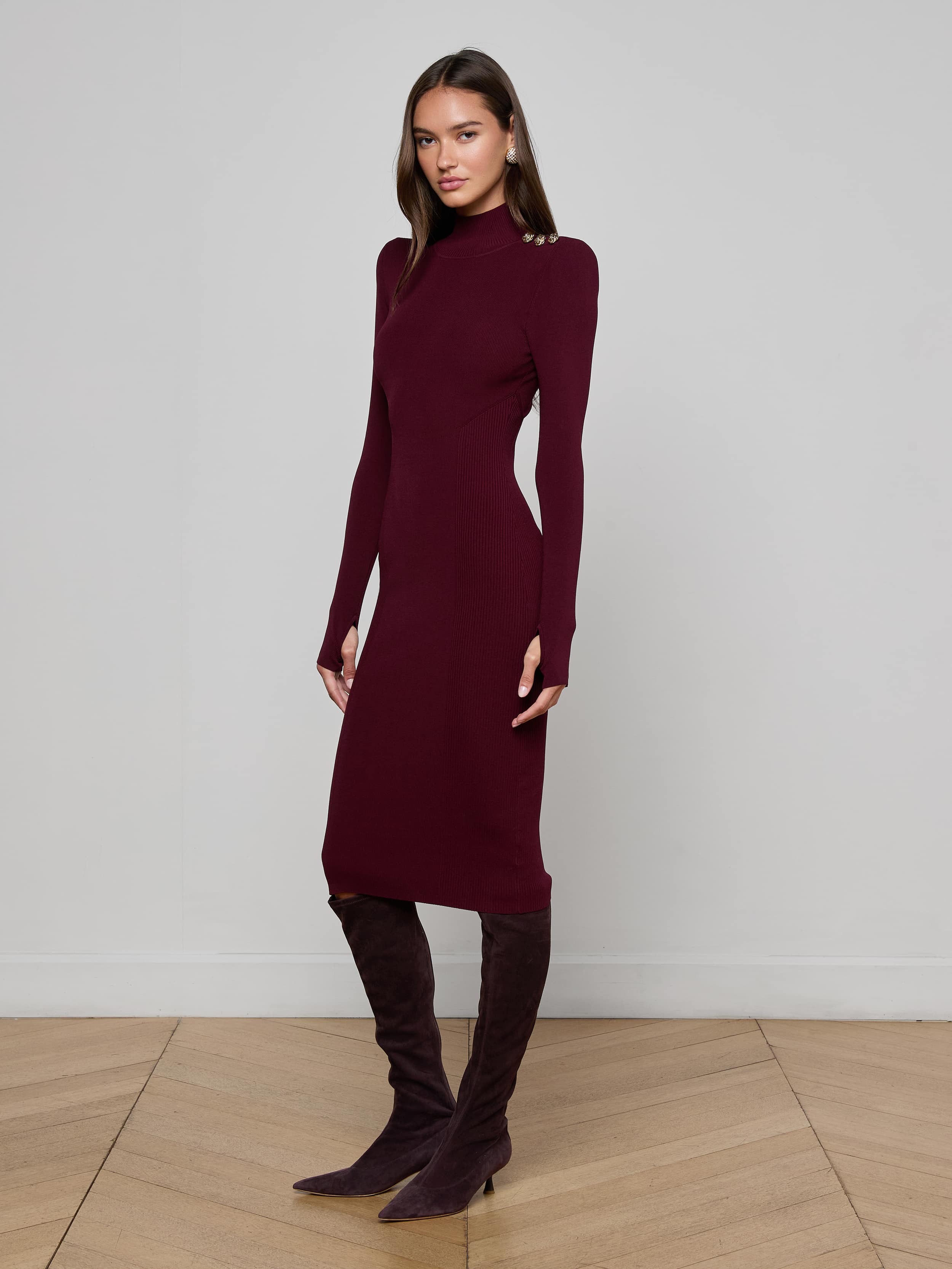 L'AGENCE - Larelle Midi Dress - Image 7
