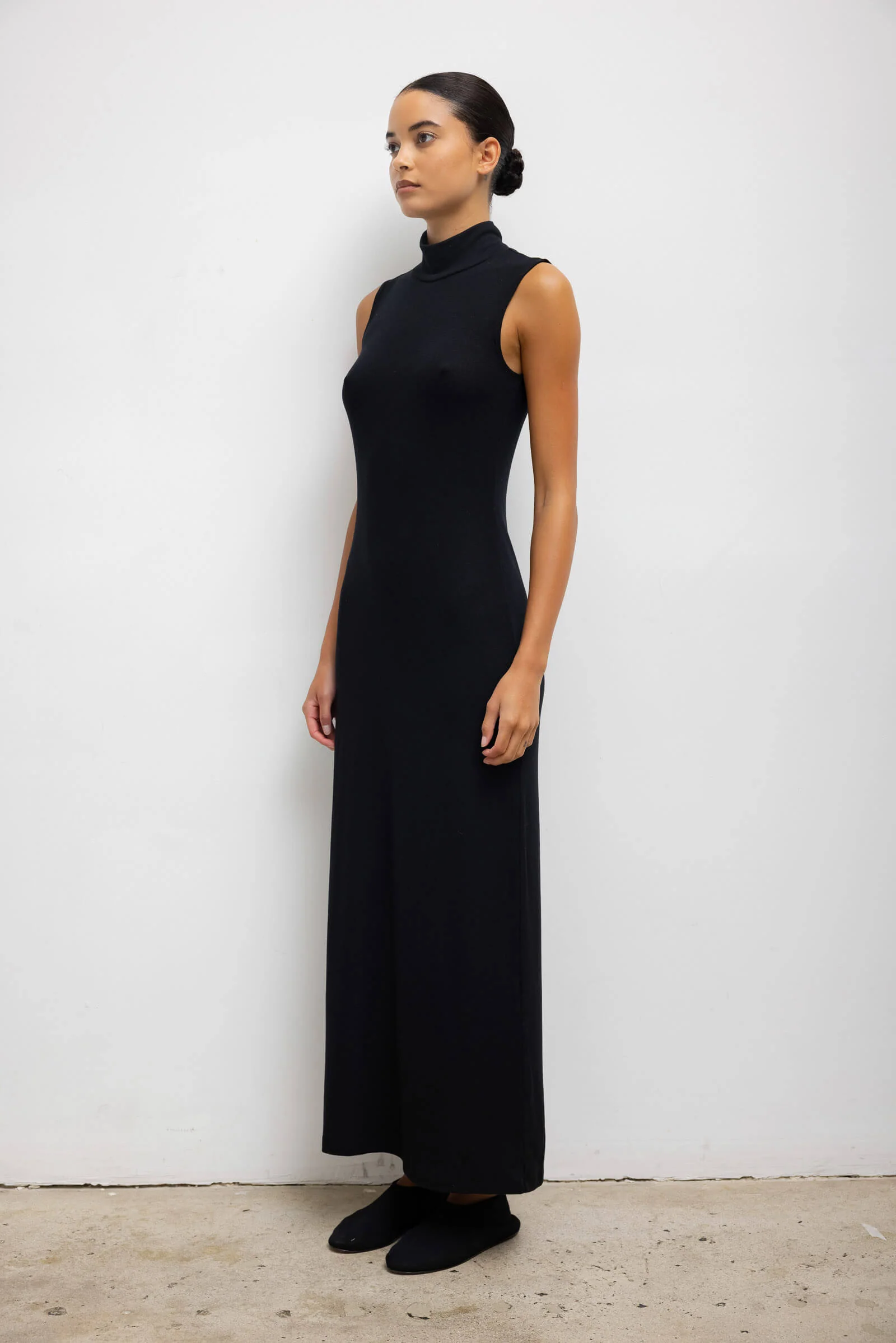 Leset - Lauren Sleeveless Turtleneck Maxi Dress - Image 5
