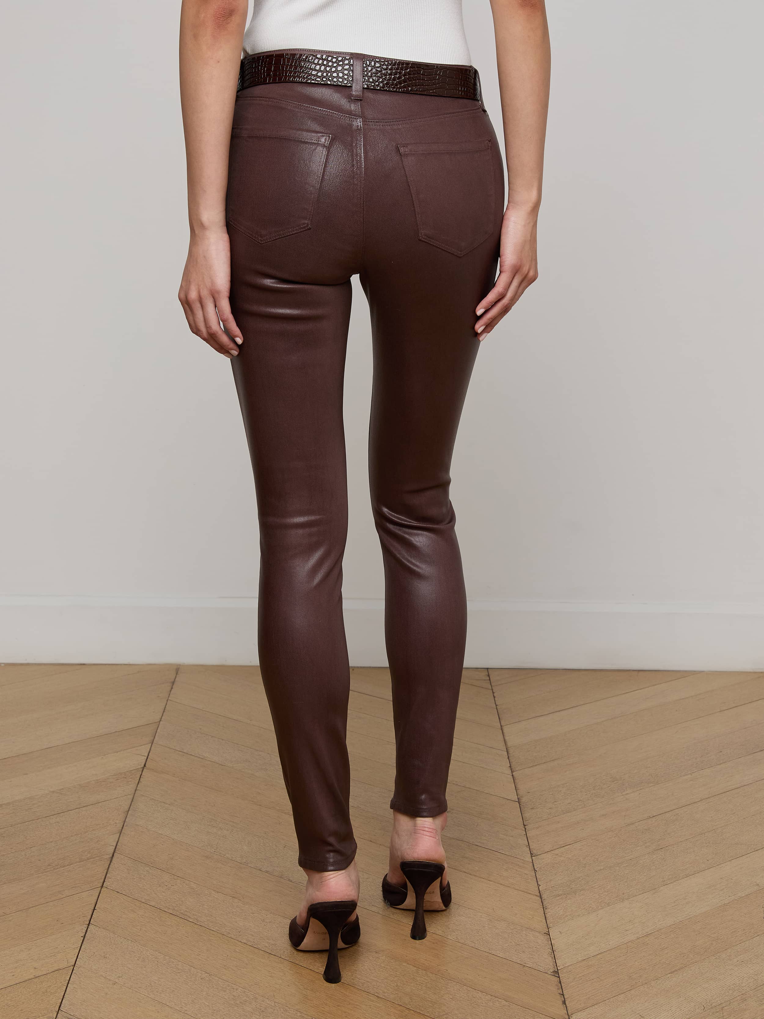 L'AGENCE - Marguerite Coated Skinny Jean - Image 4