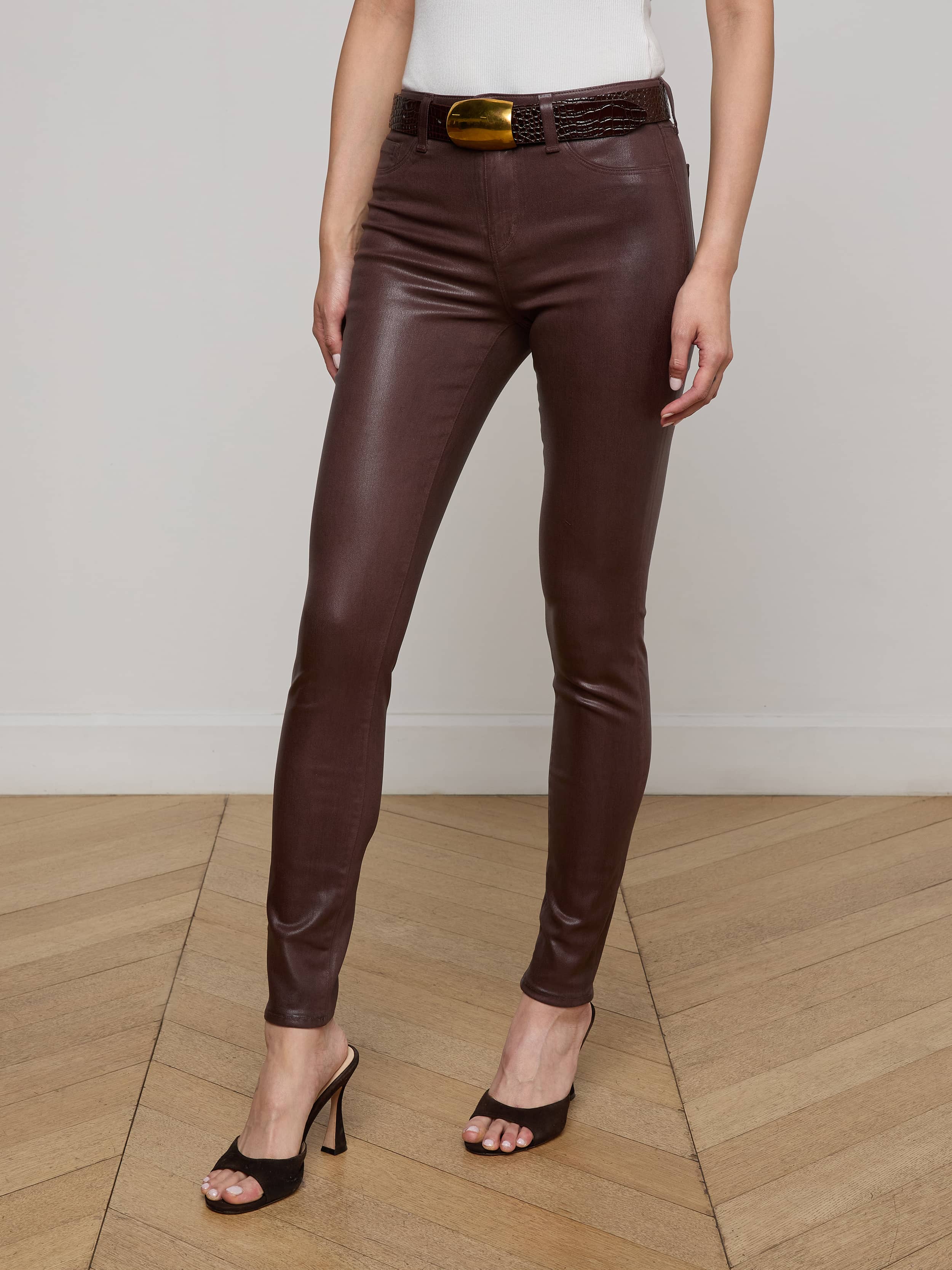 L'AGENCE - Marguerite Coated Skinny Jean - Image 9
