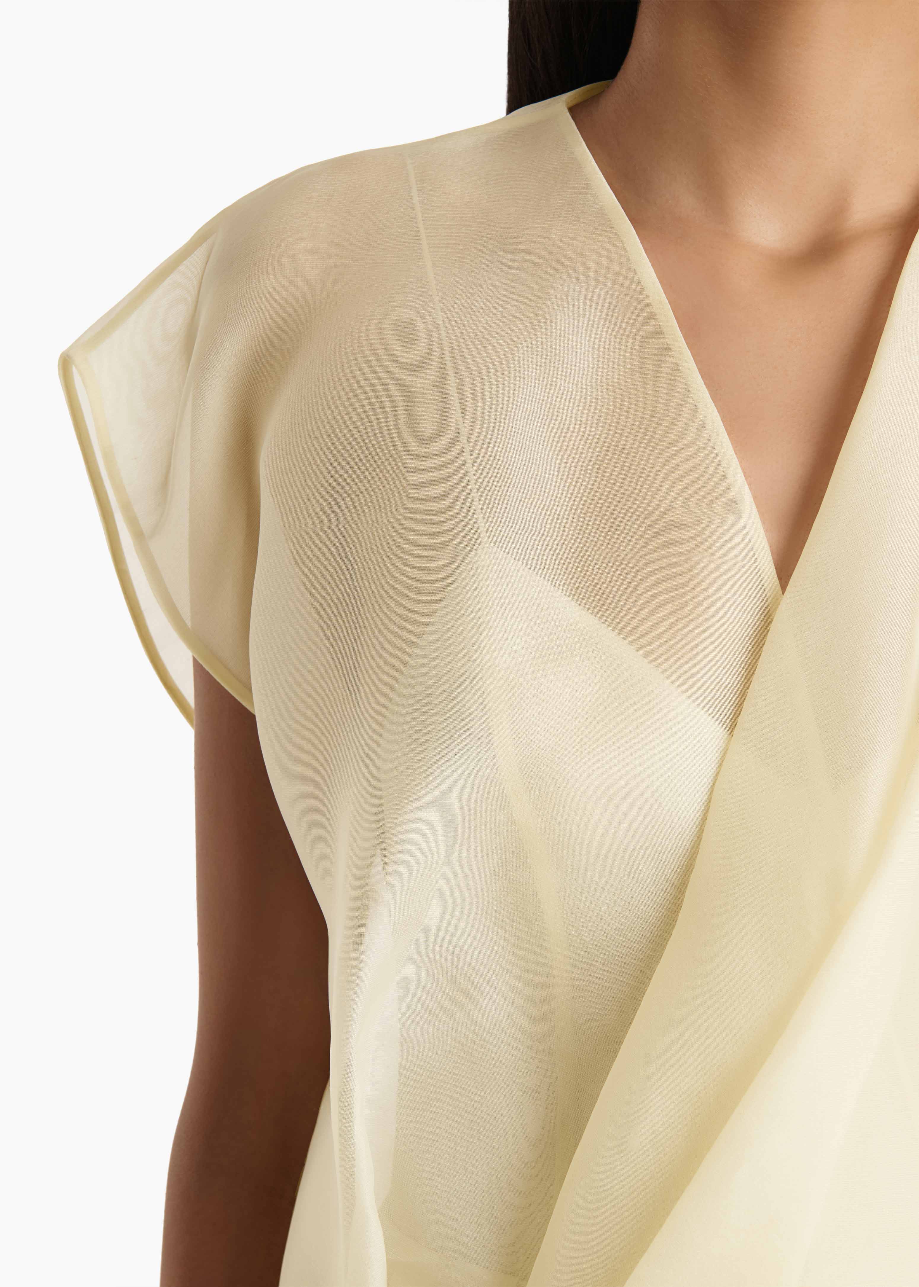 Khaite - Mer Top in Pale Yellow - Image 12