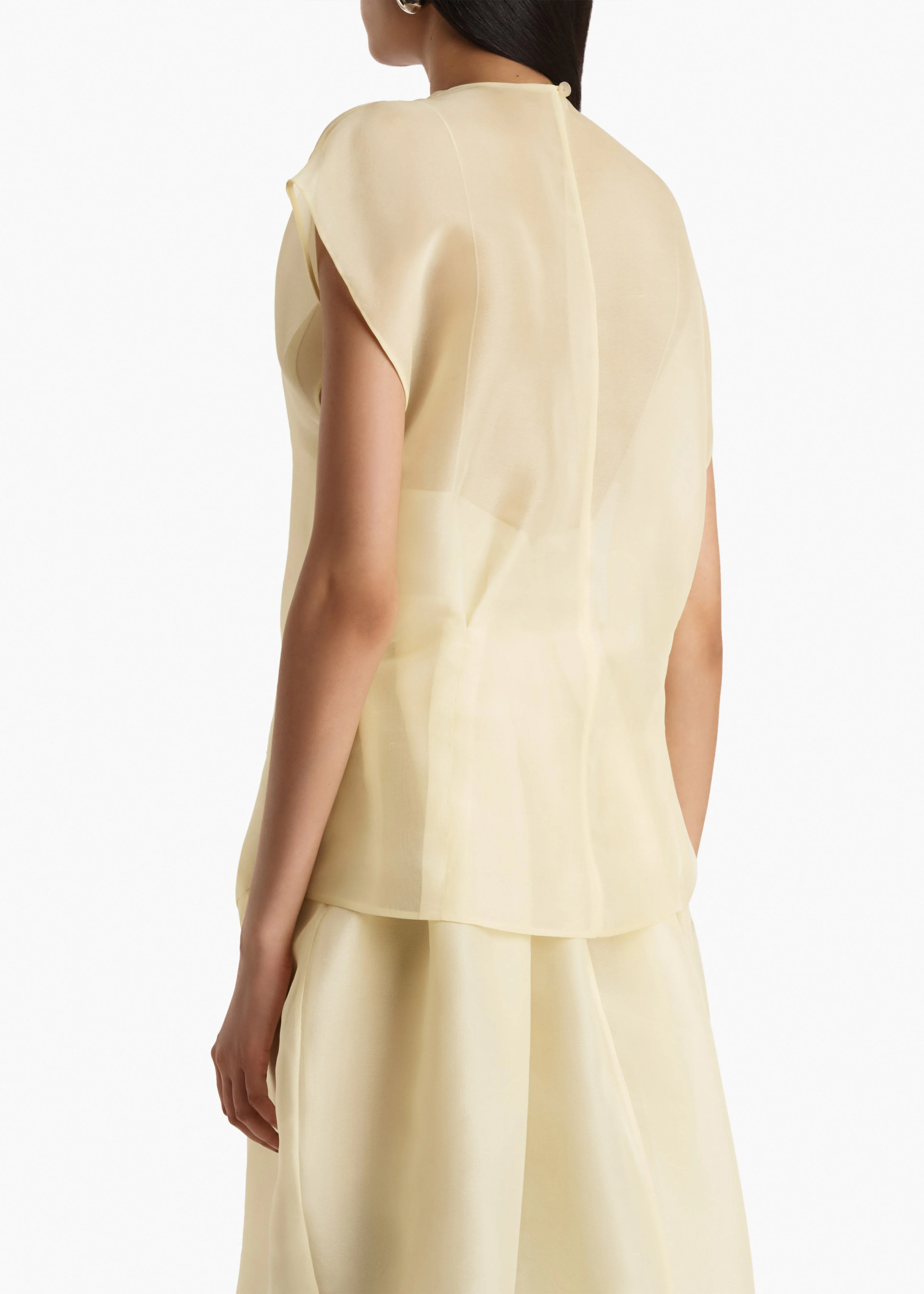 Khaite - Mer Top in Pale Yellow - Image 4