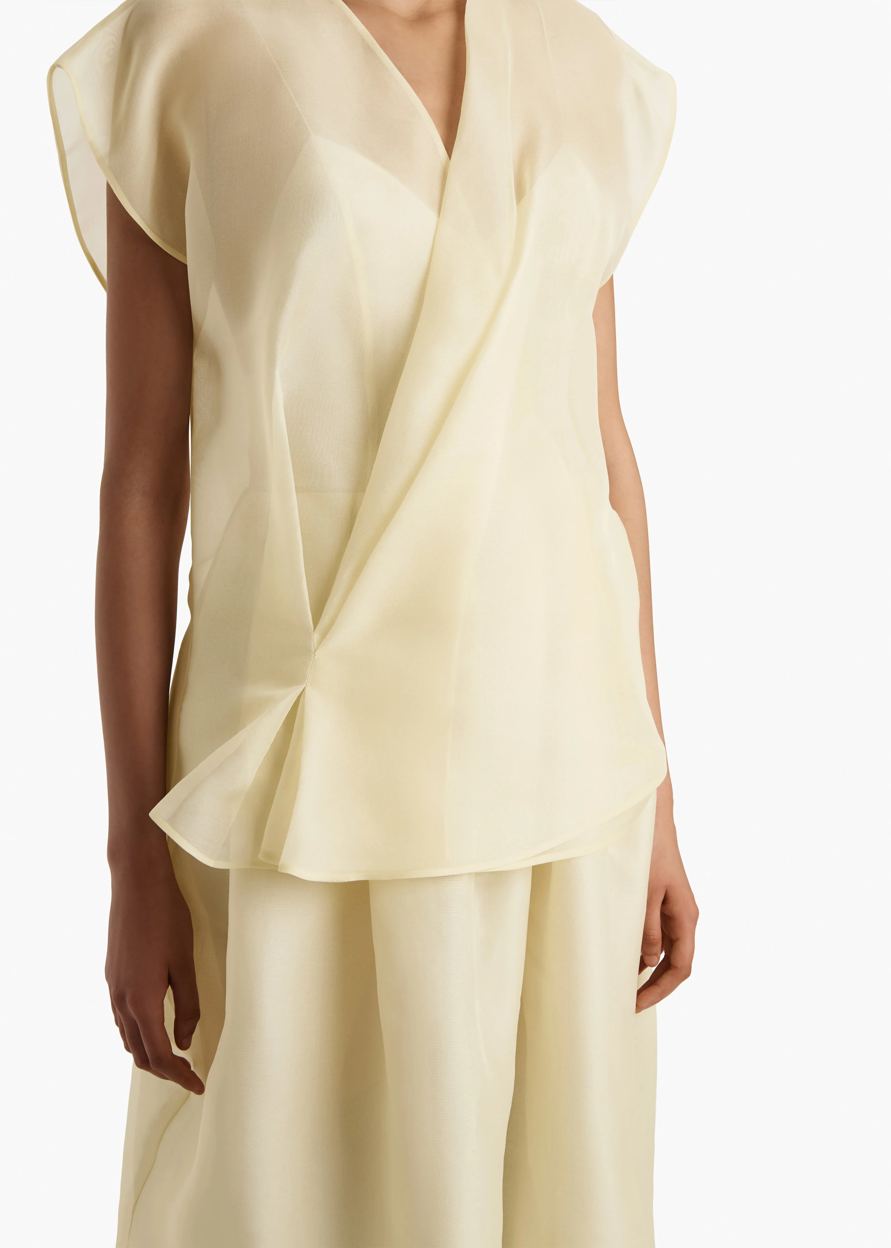 Khaite - Mer Top in Pale Yellow - Image 6