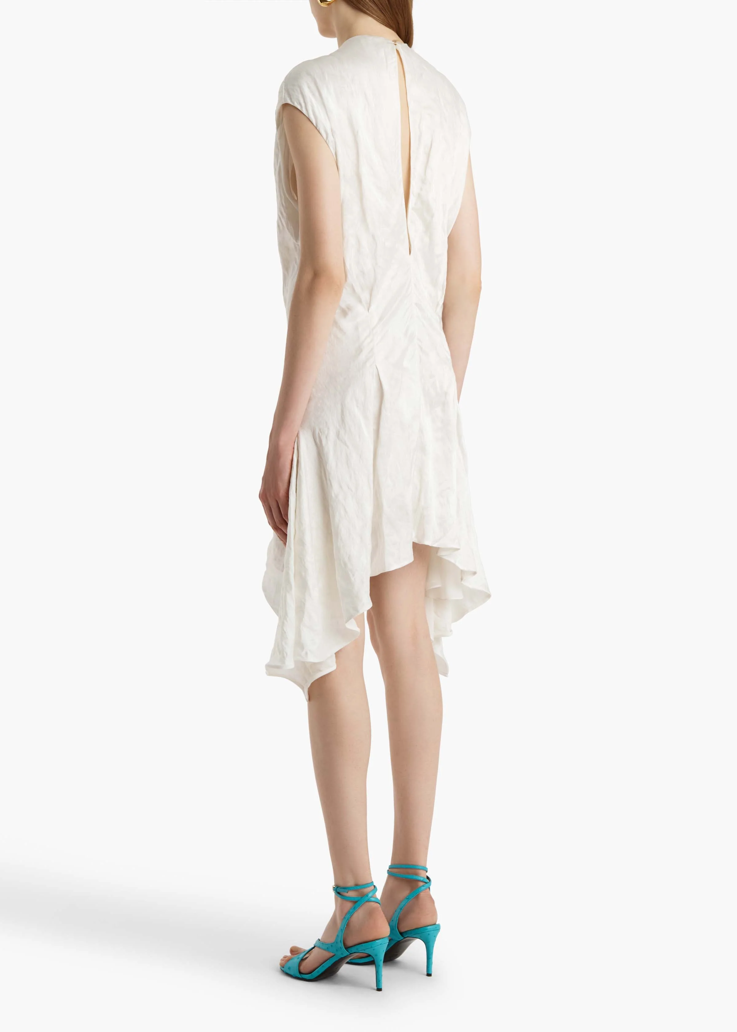 Khaite - Merith Dress in Chalk - Image 4