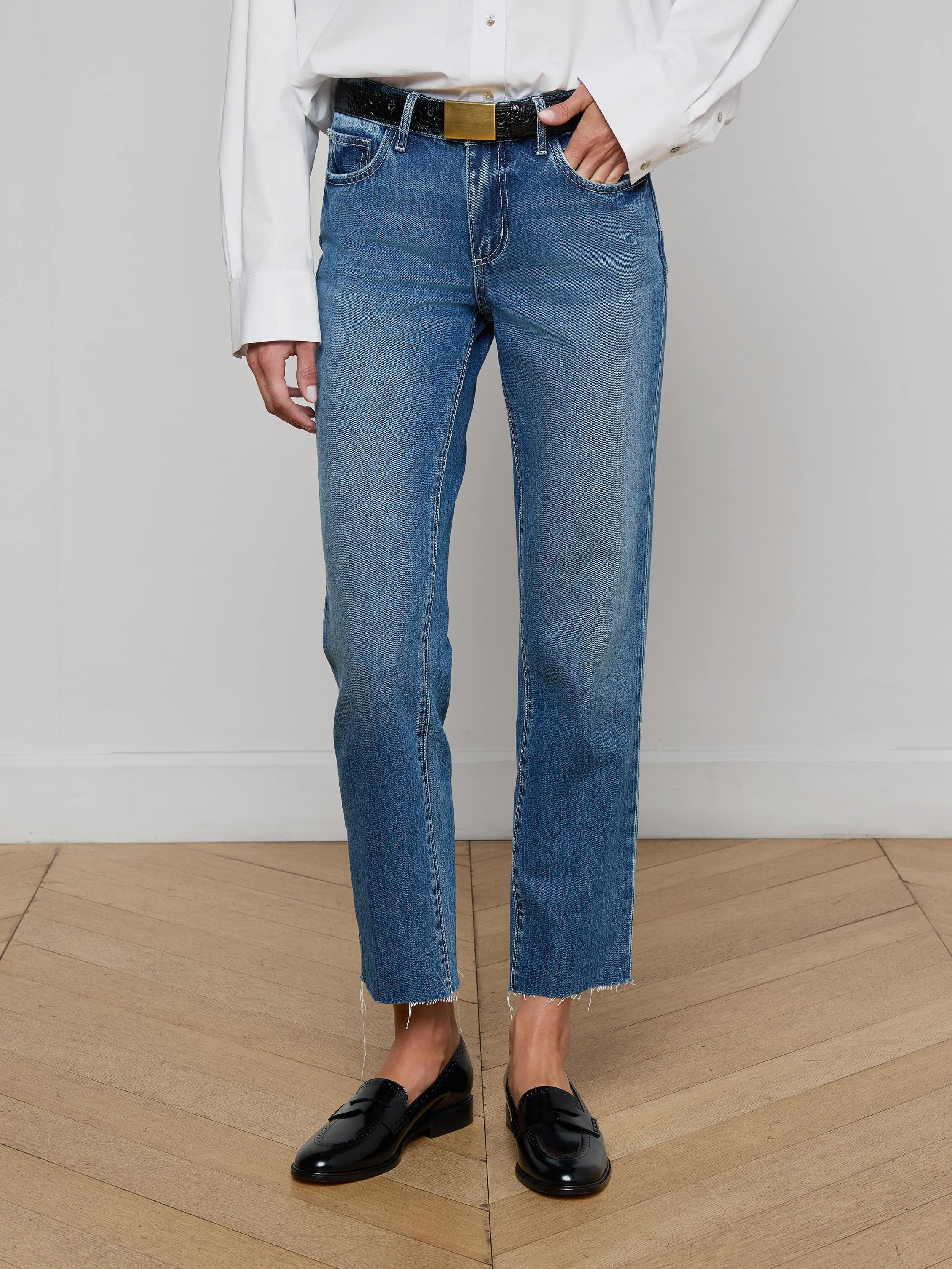 L'AGENCE - Milana Slouchy Stovepipe Jean - Image 2