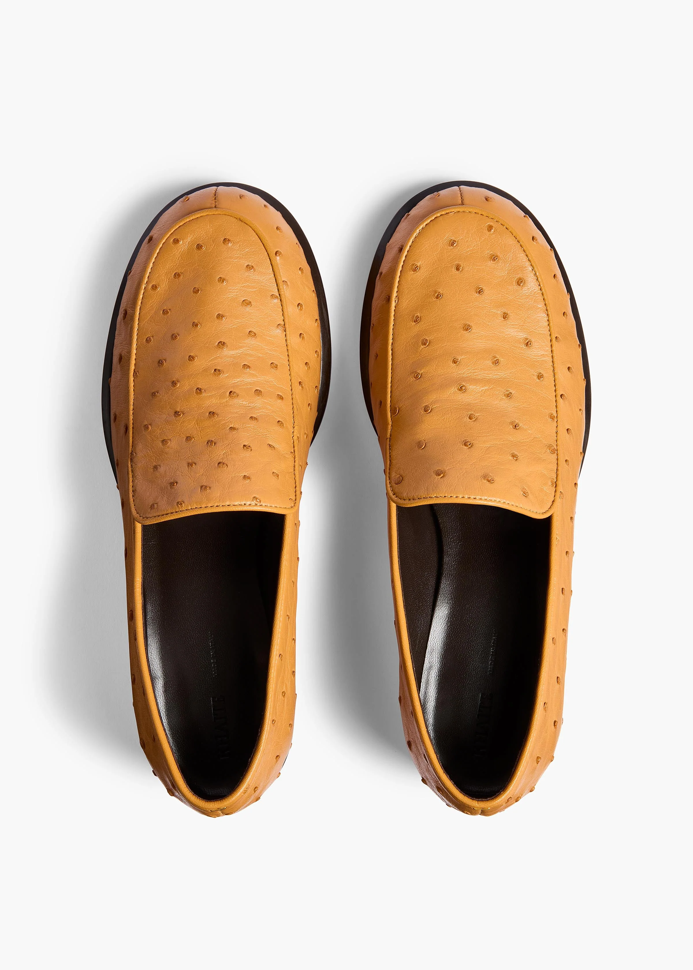 Khaite - Miles Loafer in Chestnut Ostrich - Image 8