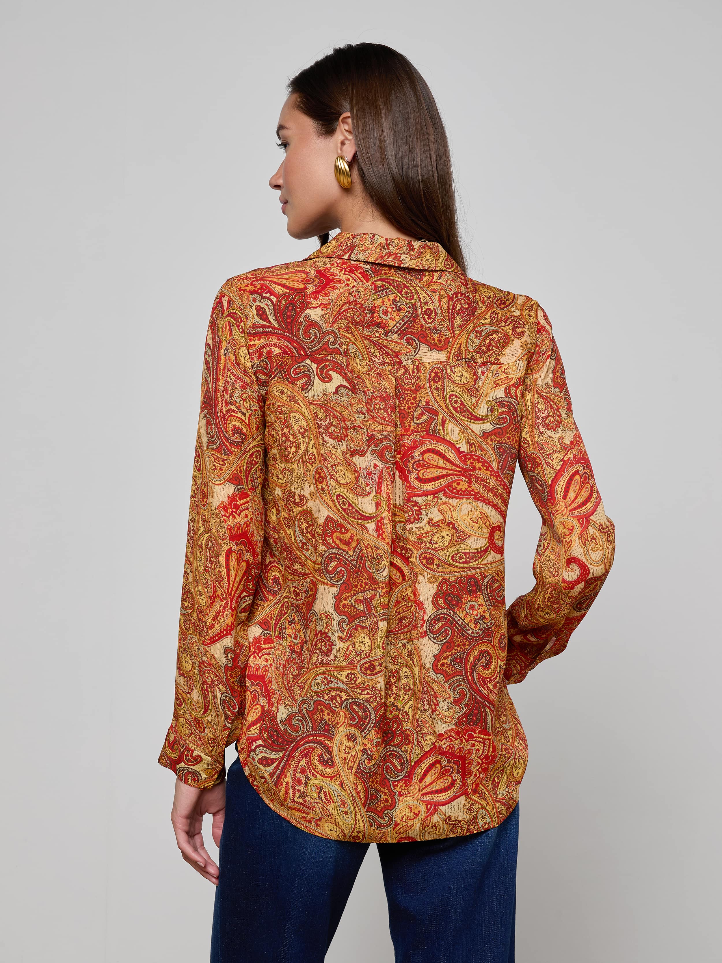 L'AGENCE - Nina Silk Blouse - Image 10