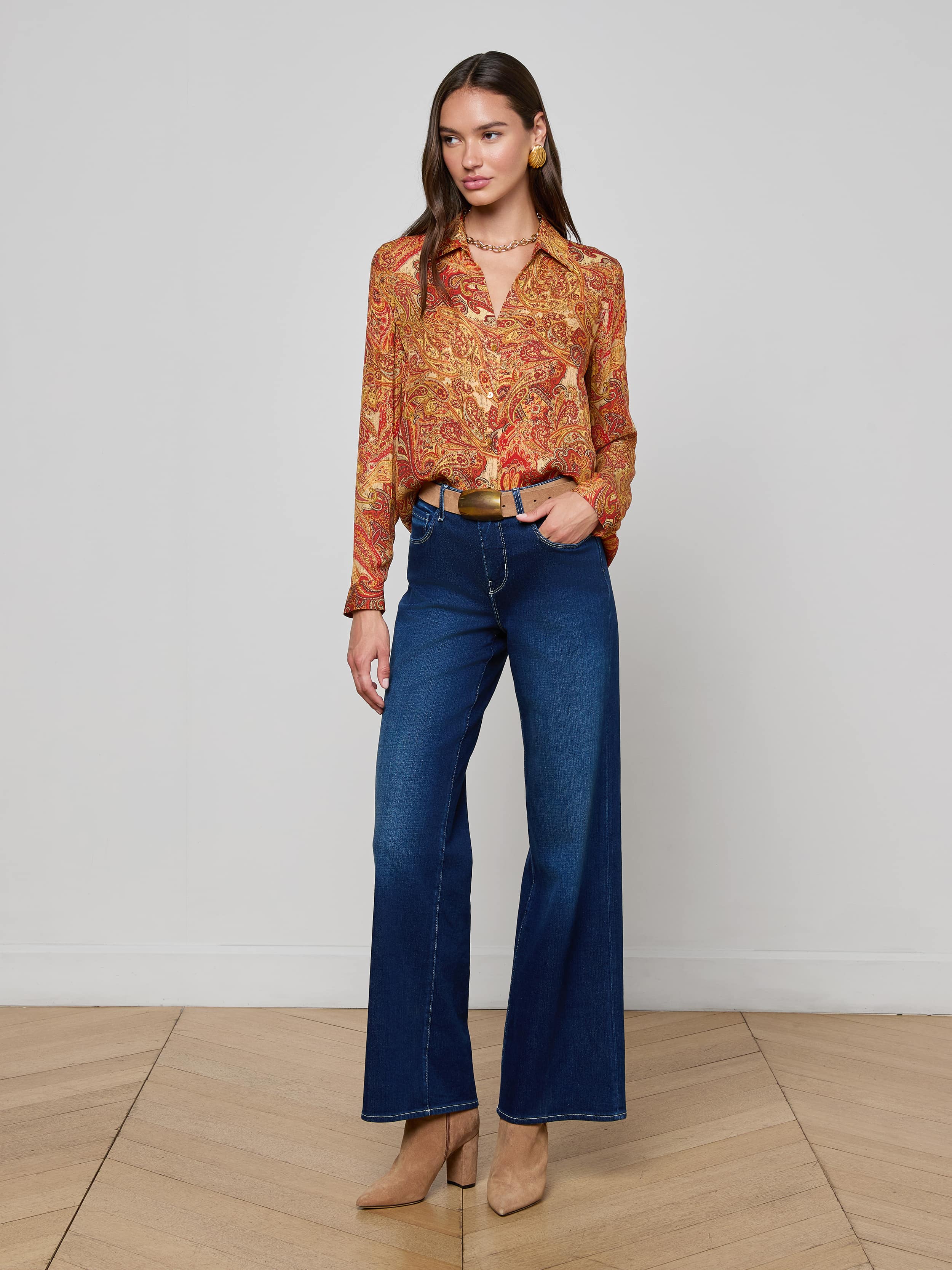 L'AGENCE - Nina Silk Blouse - Image 3