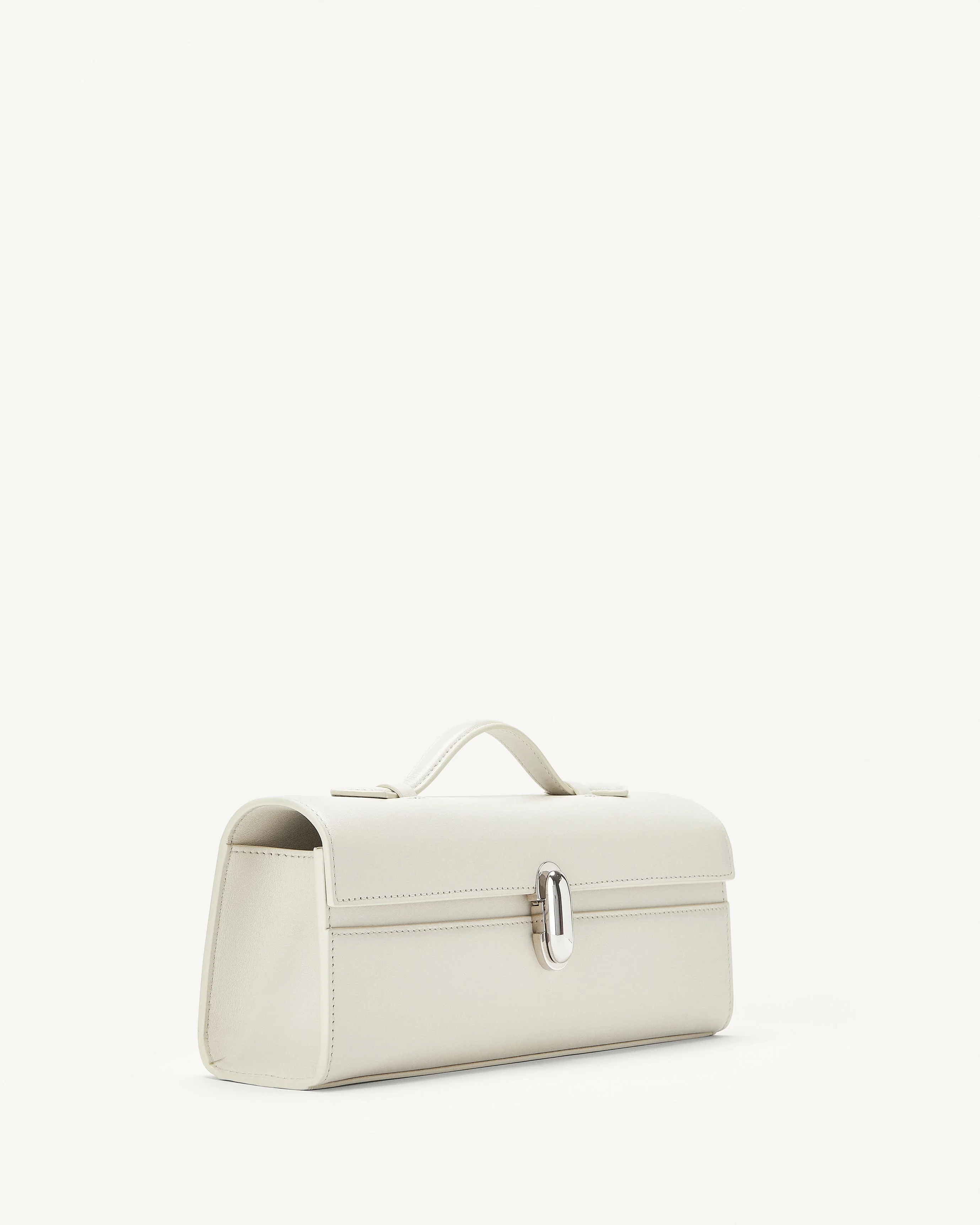 SAVETTE - Slim Symmetry Pochette in Ivory Leather - Image 2