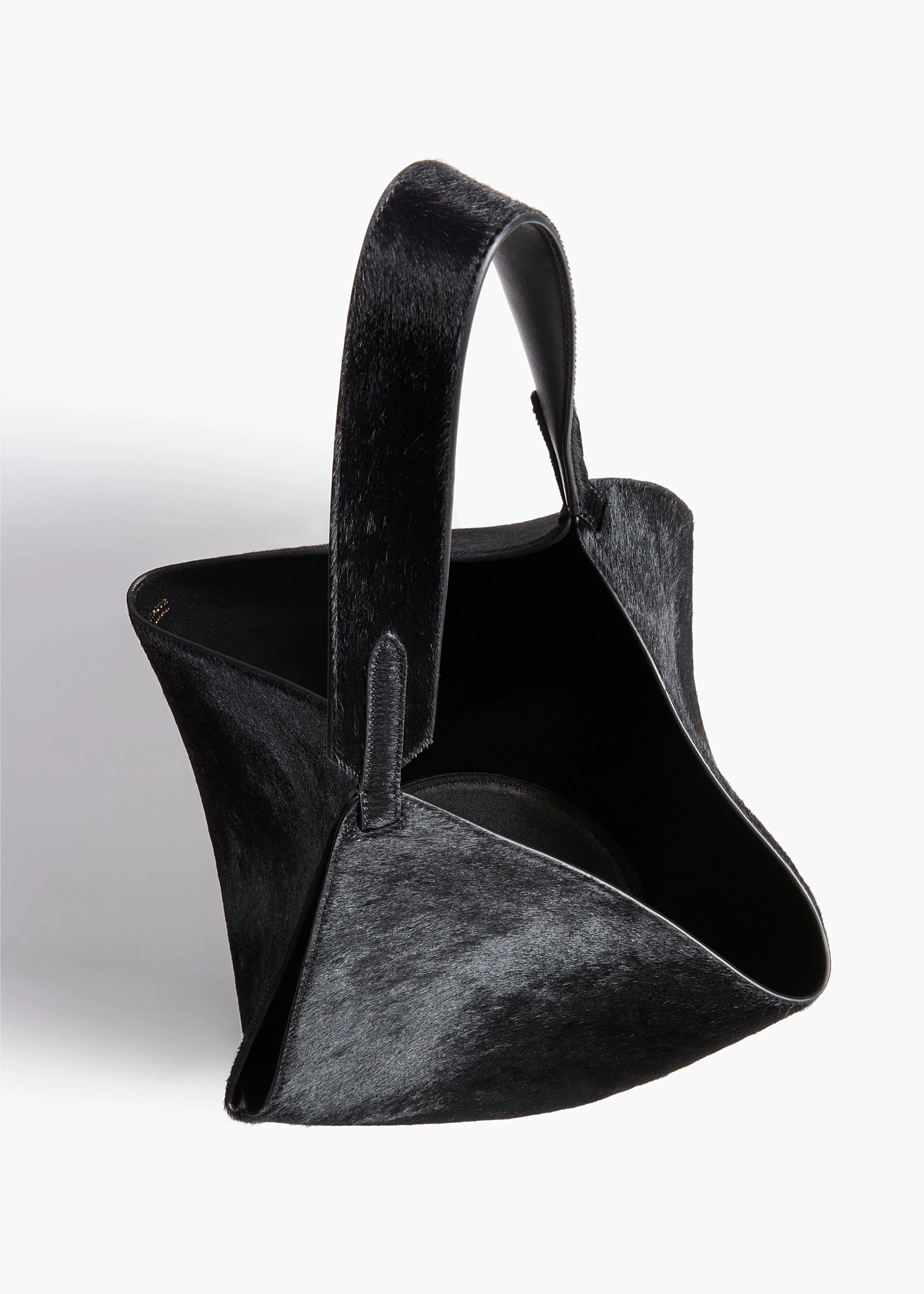 Khaite - Small Lotus Tote in Black Haircalf - Image 3