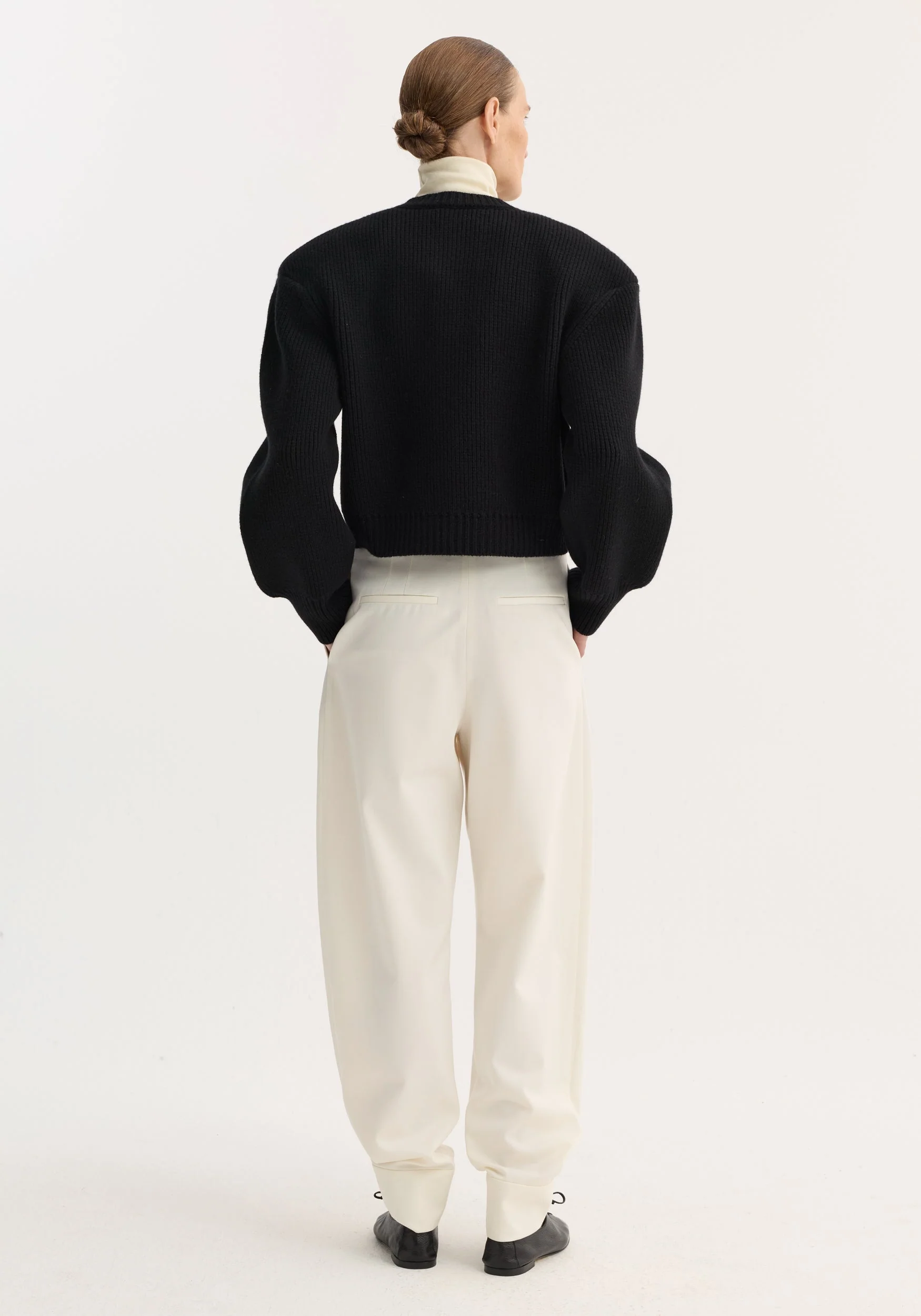 ROHE - Statement shoulder cardigan | black - Image 5