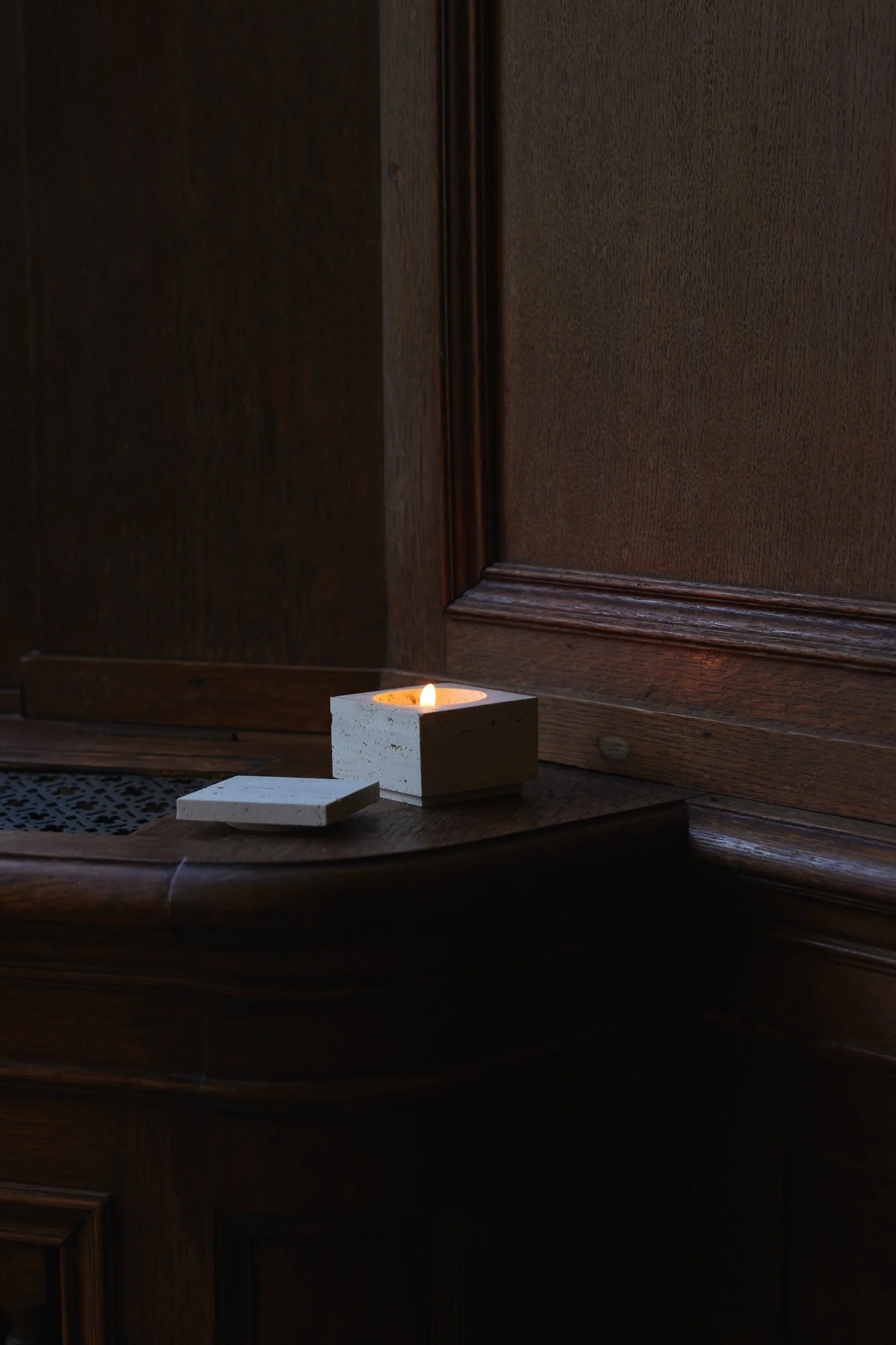 ROHE - Tealight box | travertine - Image 4