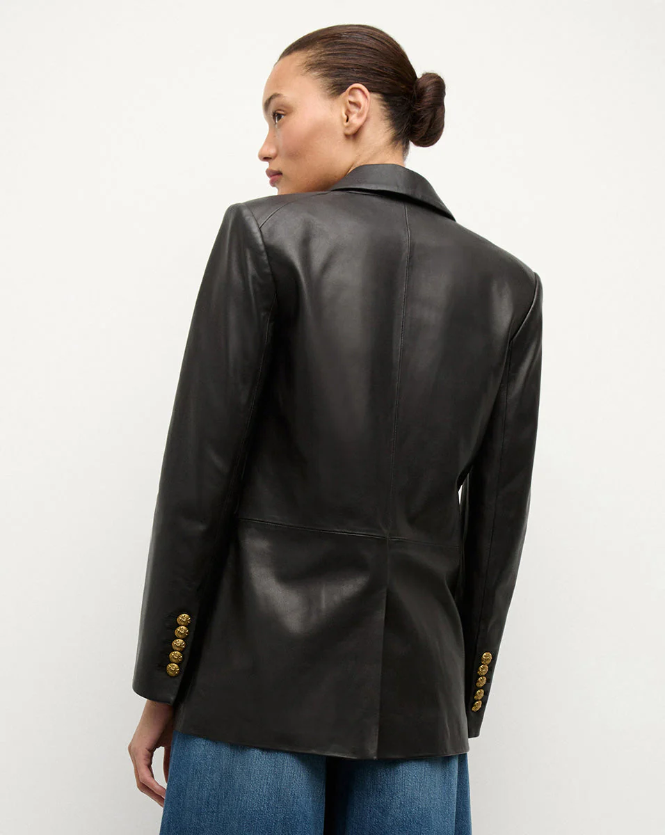Veronica Beard - Vega Leather Dickey Jacket - Image 4