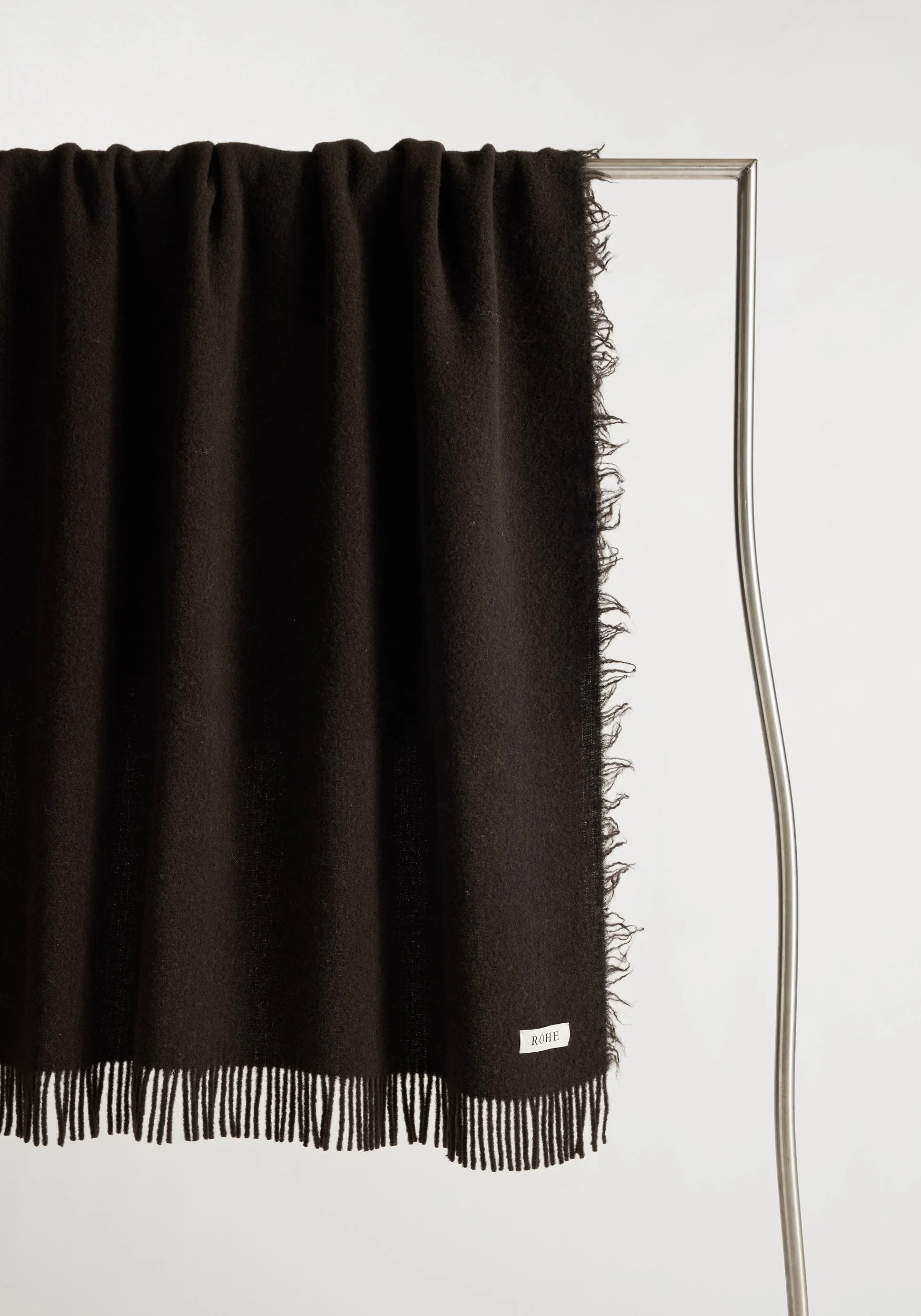 ROHE - Wool blanket | chocolate - Image 4