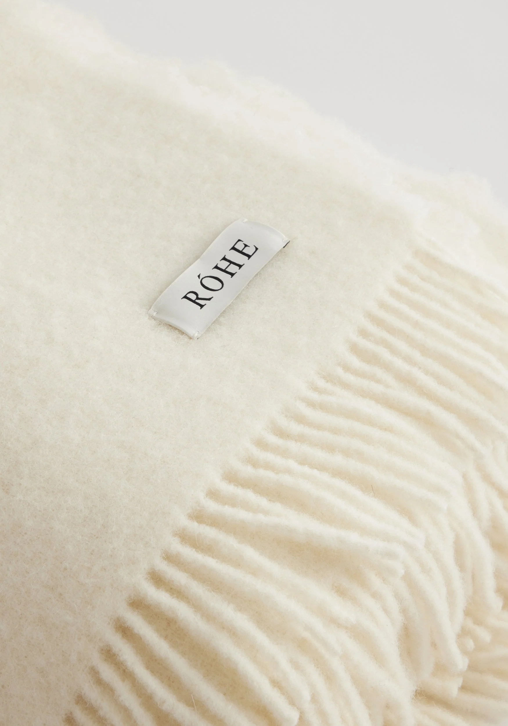 ROHE - Wool blanket | Cream - Image 4