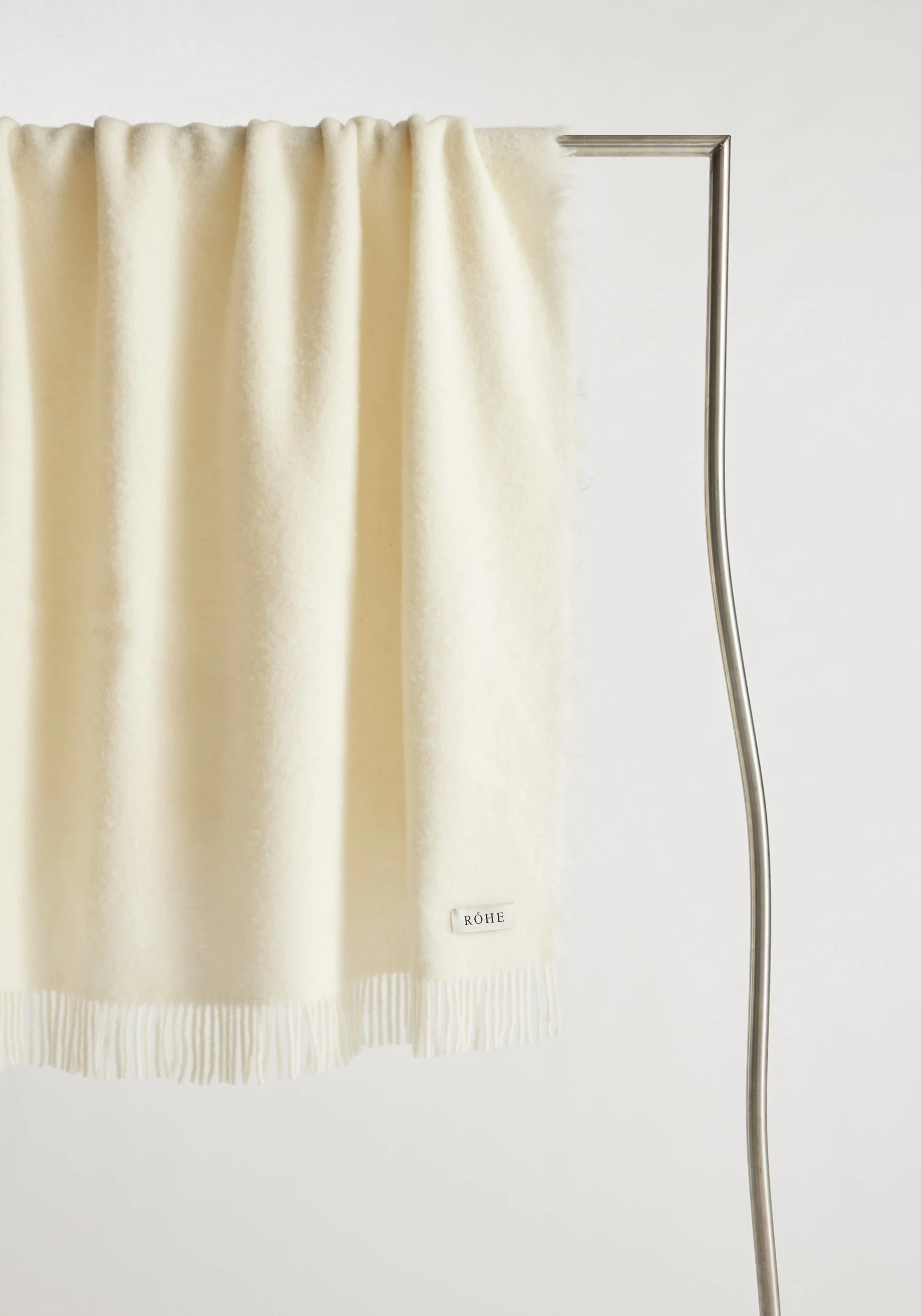 ROHE - Wool blanket | Cream - Image 5